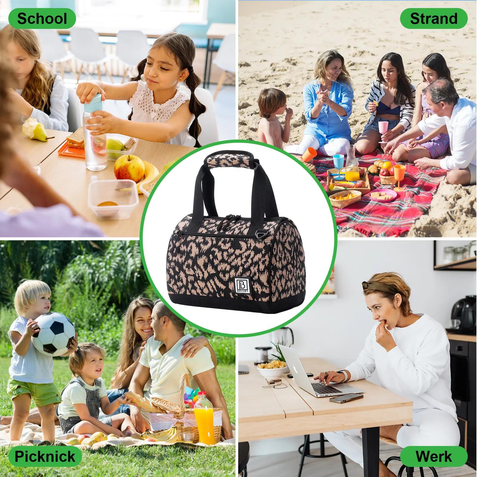 Lunchbox Outdoor Classic 10L 4-laags Geïsoleerd 2 Koelelementen Meerkleurig 6/7
