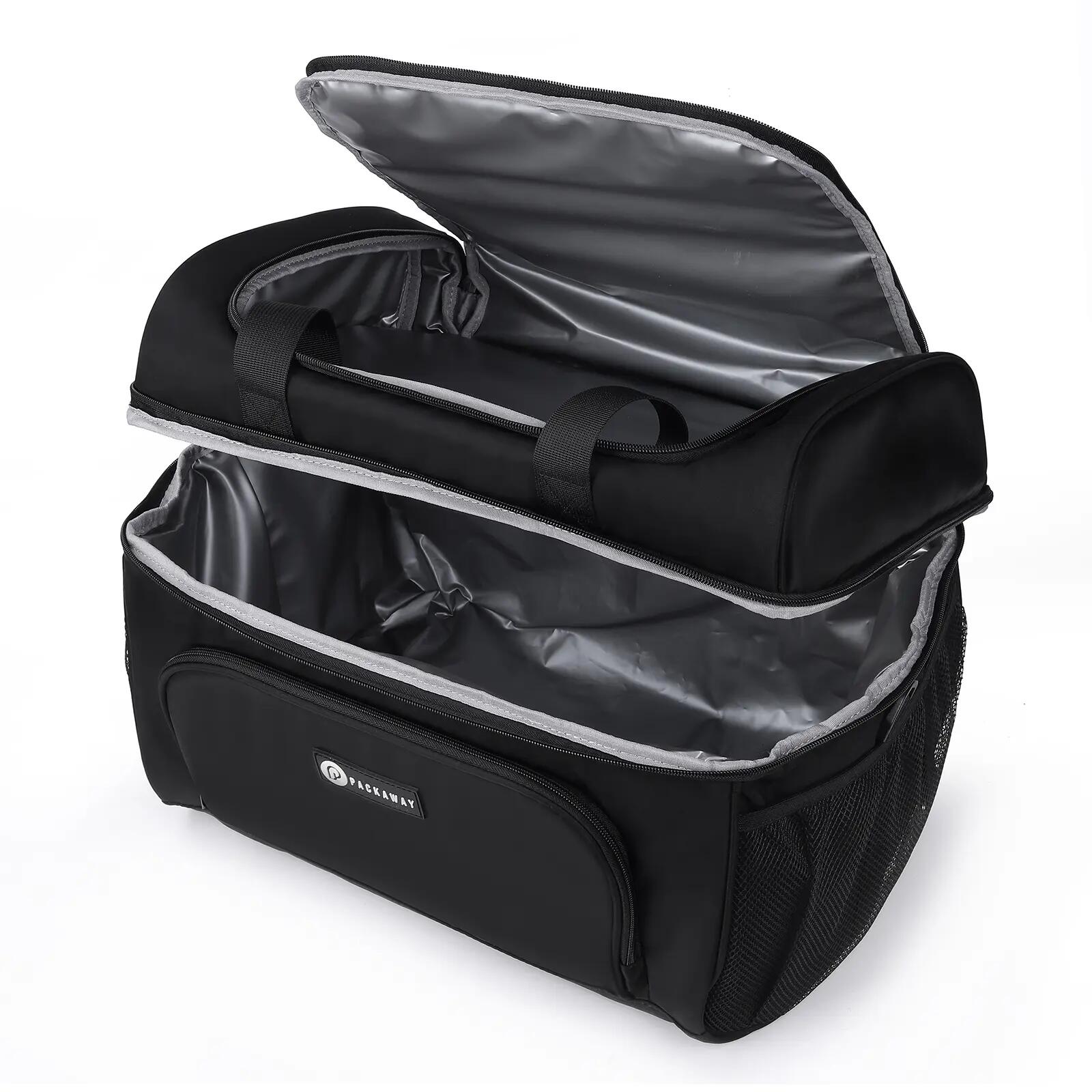 Koelbox Kamperen Duo 30L 2 Geïsoleerde Vakken Incl. 4 Koelelementen Zwart 7/7