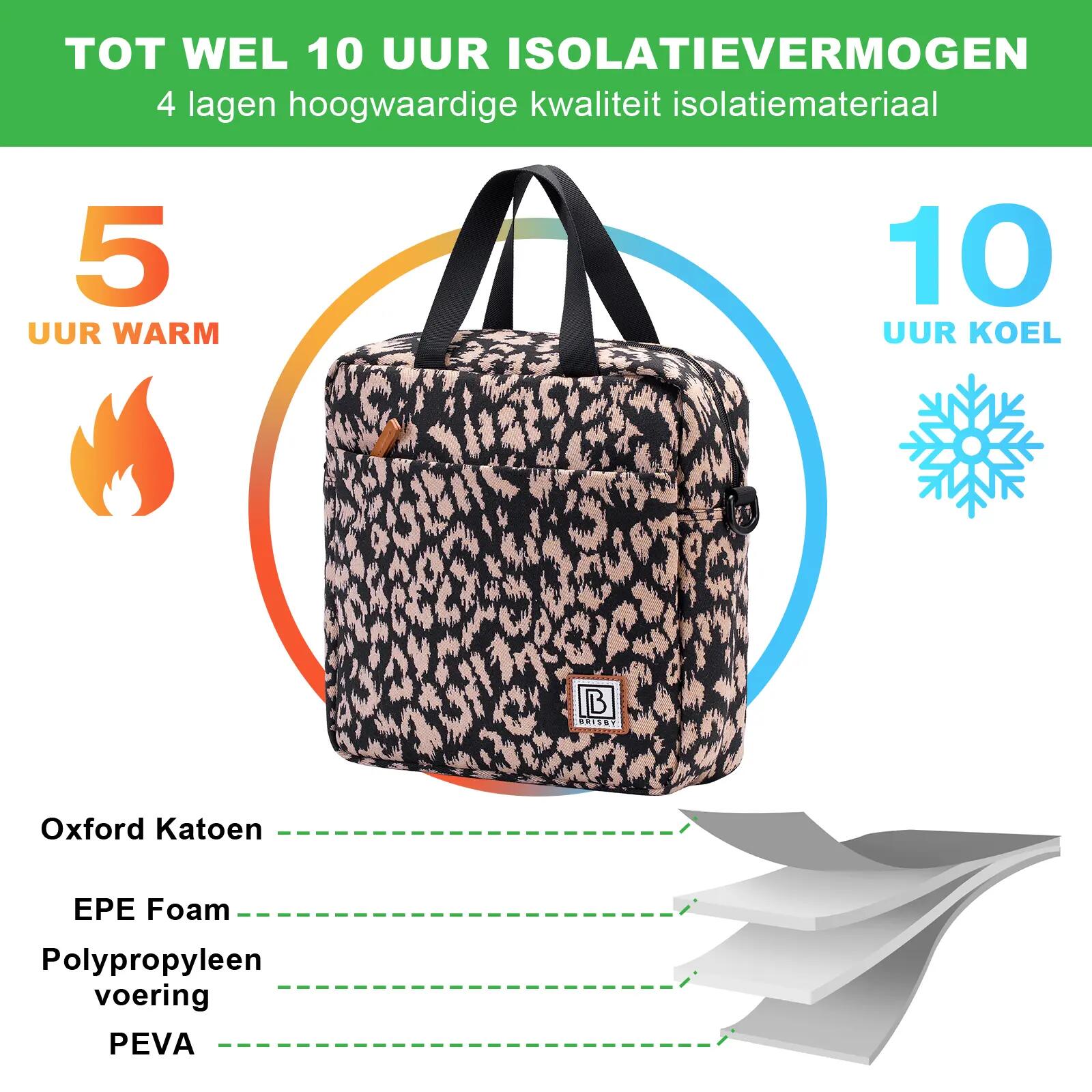 Lunchbox Outdoor Classic 7L Incl. 2 Koelelementen En Schouderband Meerkleurig 7/7