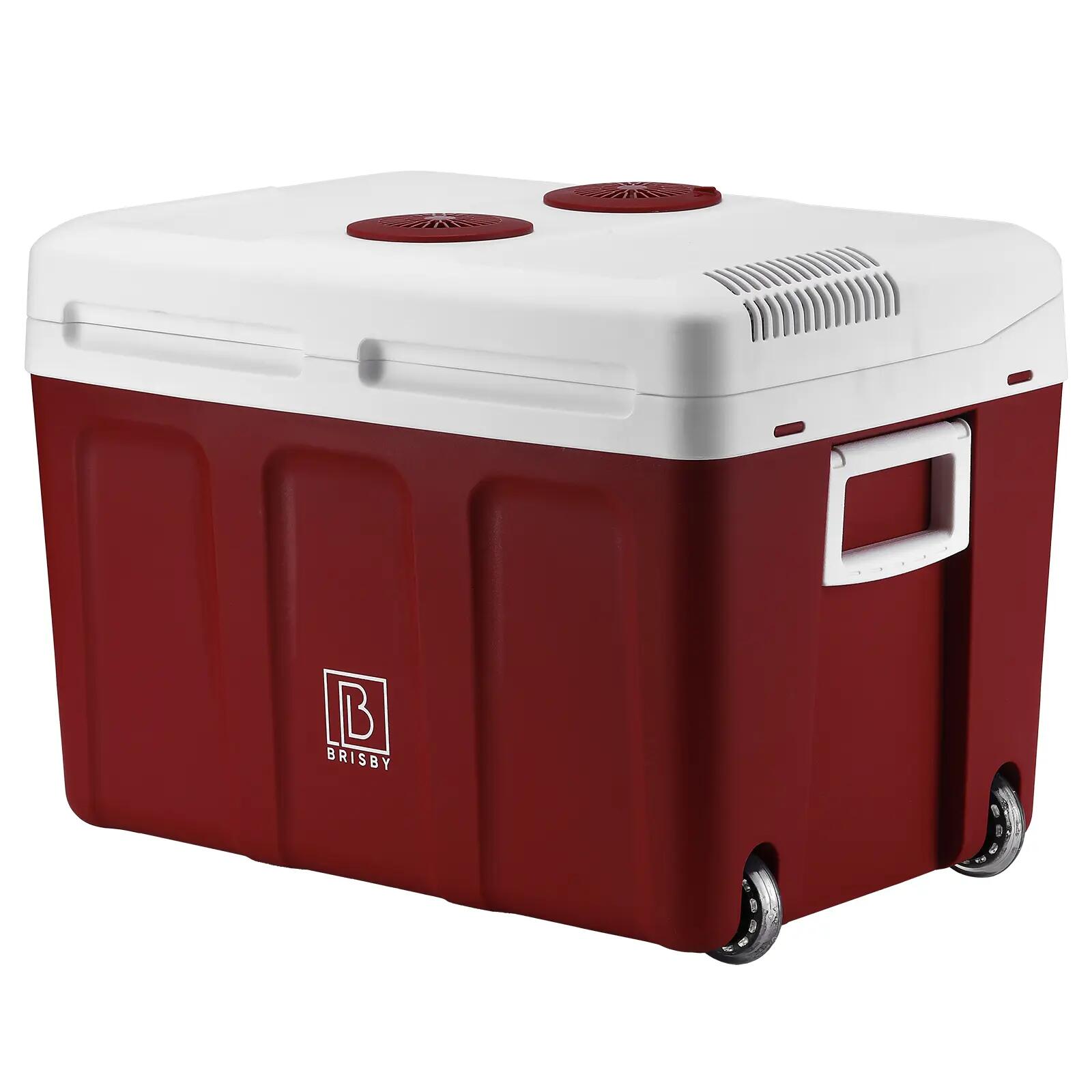Koelbox Kamperen Elektrisch 40L 12V En 230V Koelen En Verwarmen Met Wielen Rood 3/7