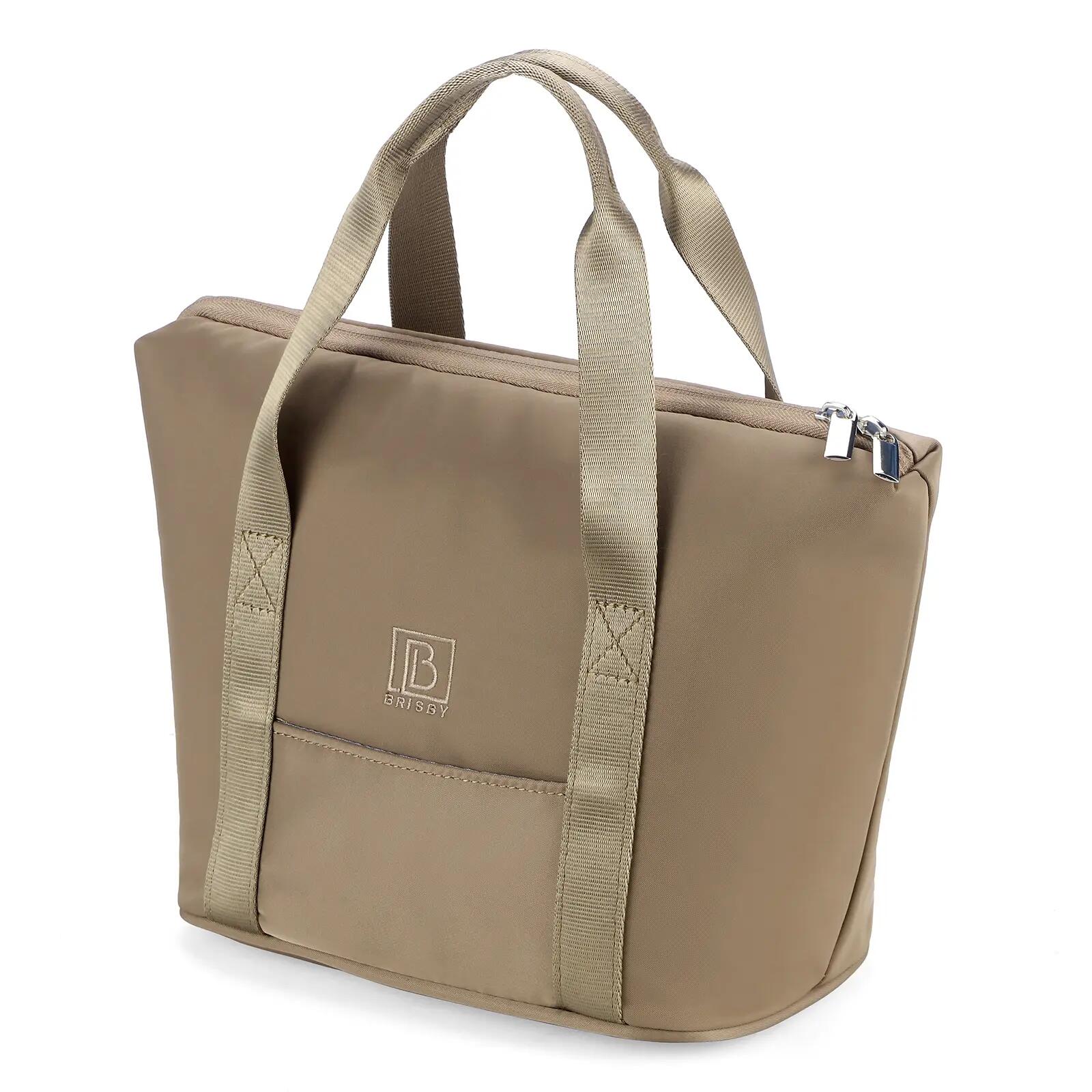 Lunchbox Outdoor Koeltas 6L Geïsoleerd Incl. 2 Koelelementen Voorvak Taupe beige 4/7