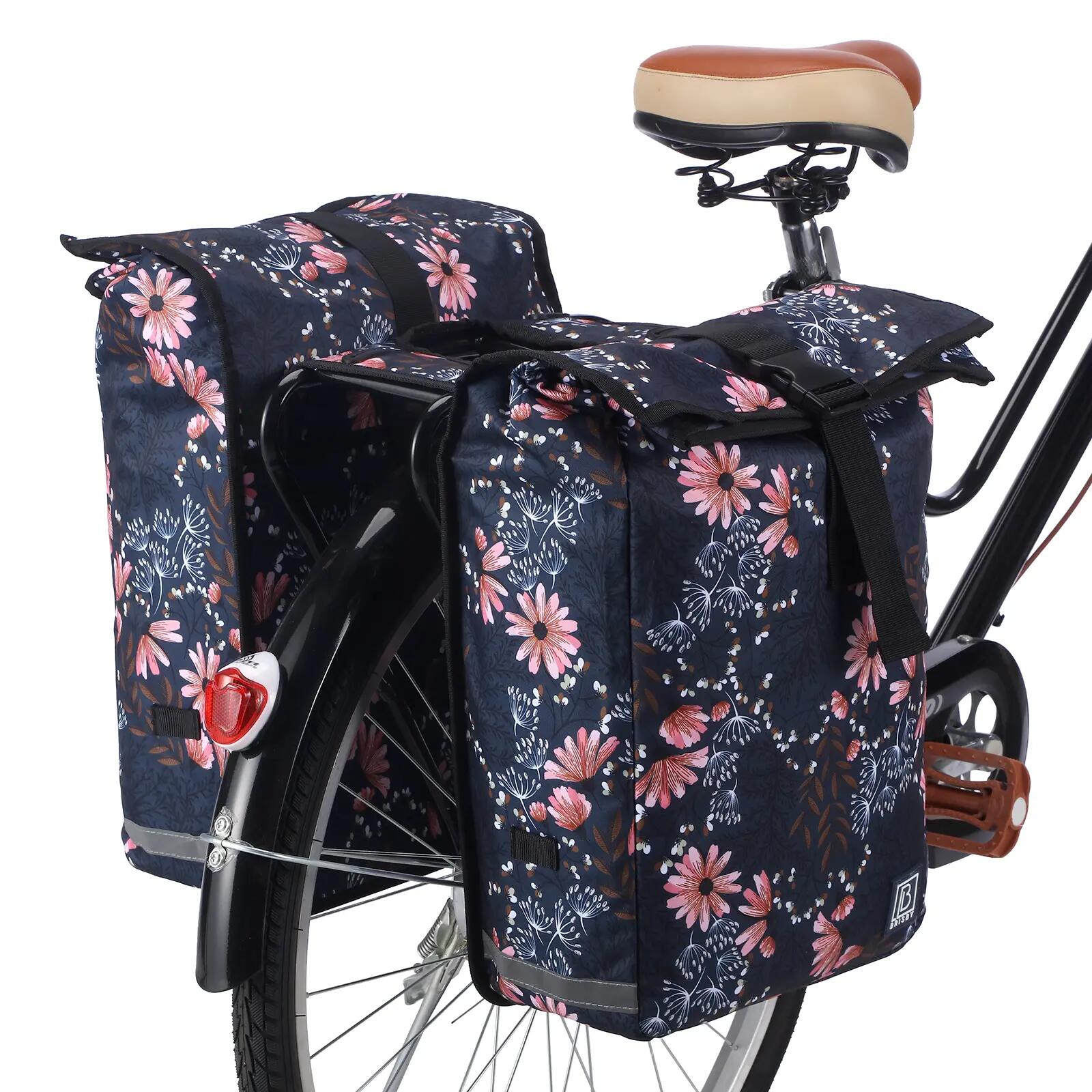 Fietstas Toerfietsen Rolltop 39L Dubbel Waterdicht Reflecterend Meerkleurig 7/7