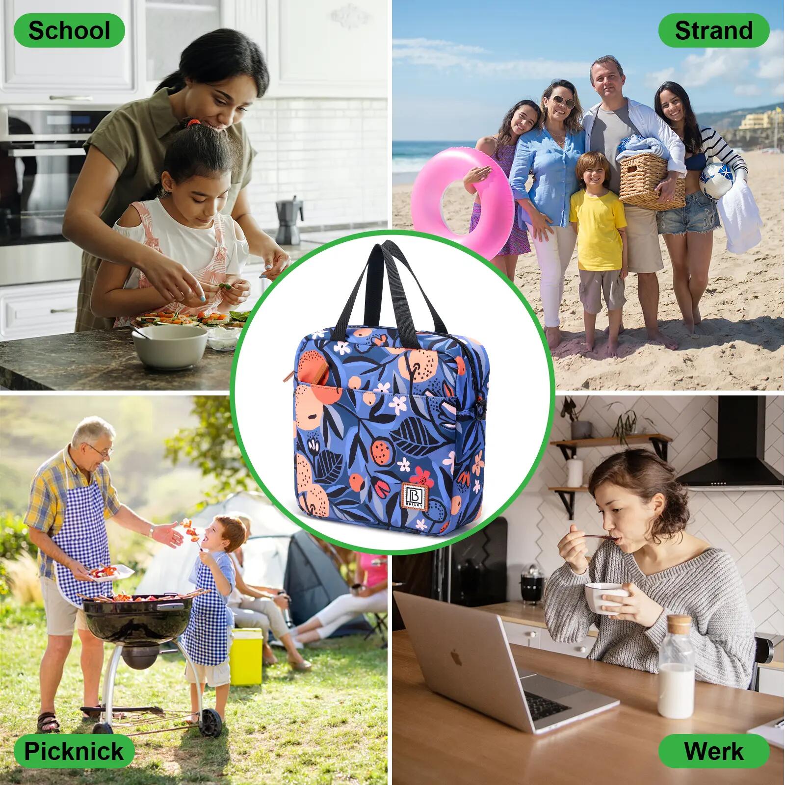Lunchbox Outdoor Classic 7L Incl. 2 Koelelementen En Schouderband Meerkleurig 4/7