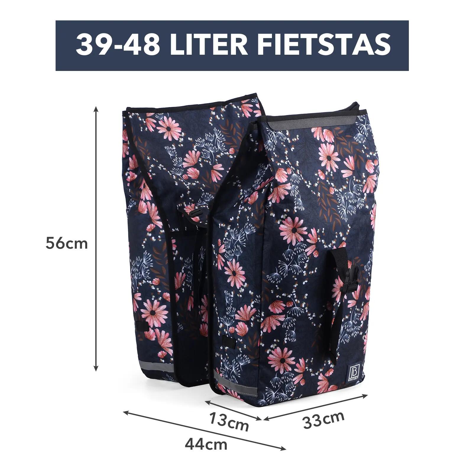 Fietstas Toerfietsen Rolltop 39L Dubbel Waterdicht Reflecterend Meerkleurig 4/7