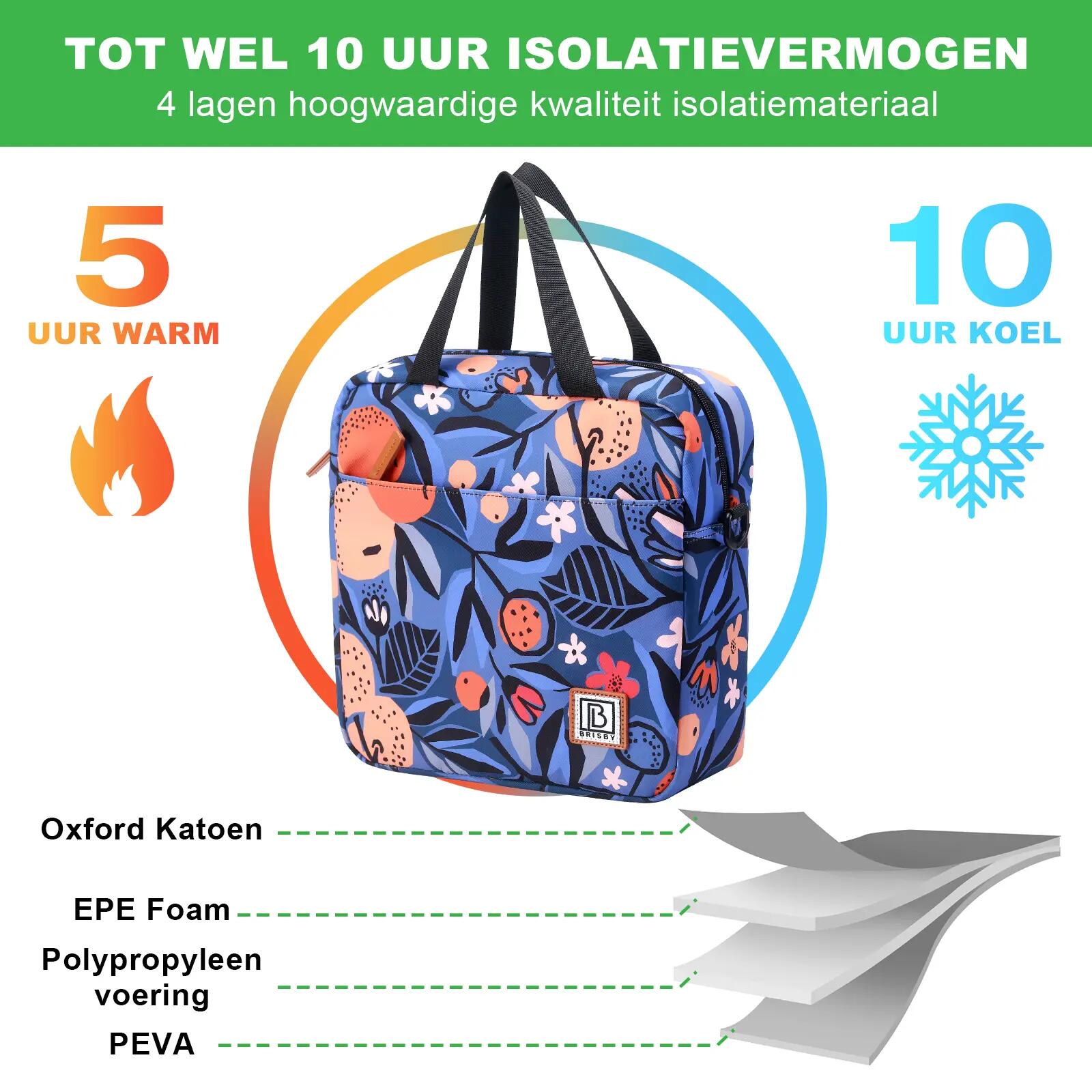 Lunchbox Outdoor Classic 7L Incl. 2 Koelelementen En Schouderband Meerkleurig 2/7