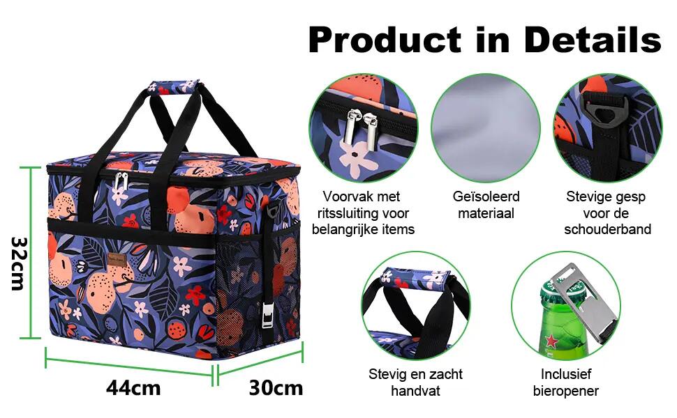 Koelbox Kamperen Fold Set 40L En 15L Incl. 8 Koelelementen Meerkleurig 6/7