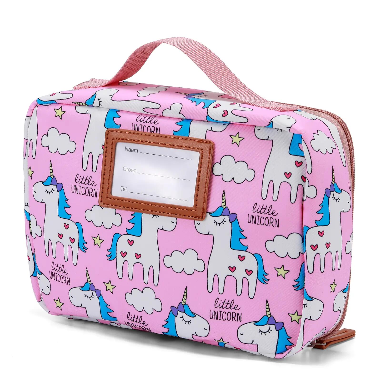 Lunchbox Outdoor Kinderen Classic 2,5L Opvouwbaar Met Naamkaartje Meerkleurig 2/7