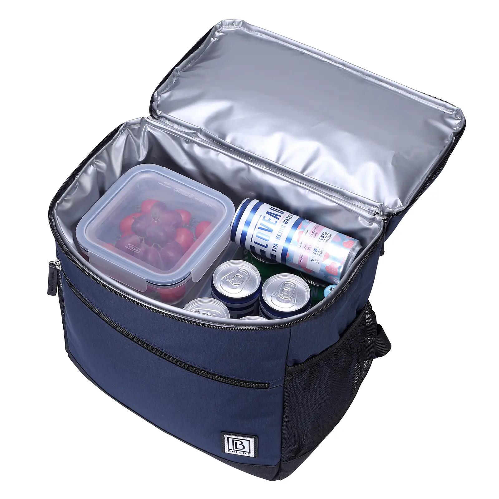 Rugzakkoeler Kamperen Rugzak 25L 4-laags Geïsoleerd Incl. 2 Koelelementen Blauw 6/7