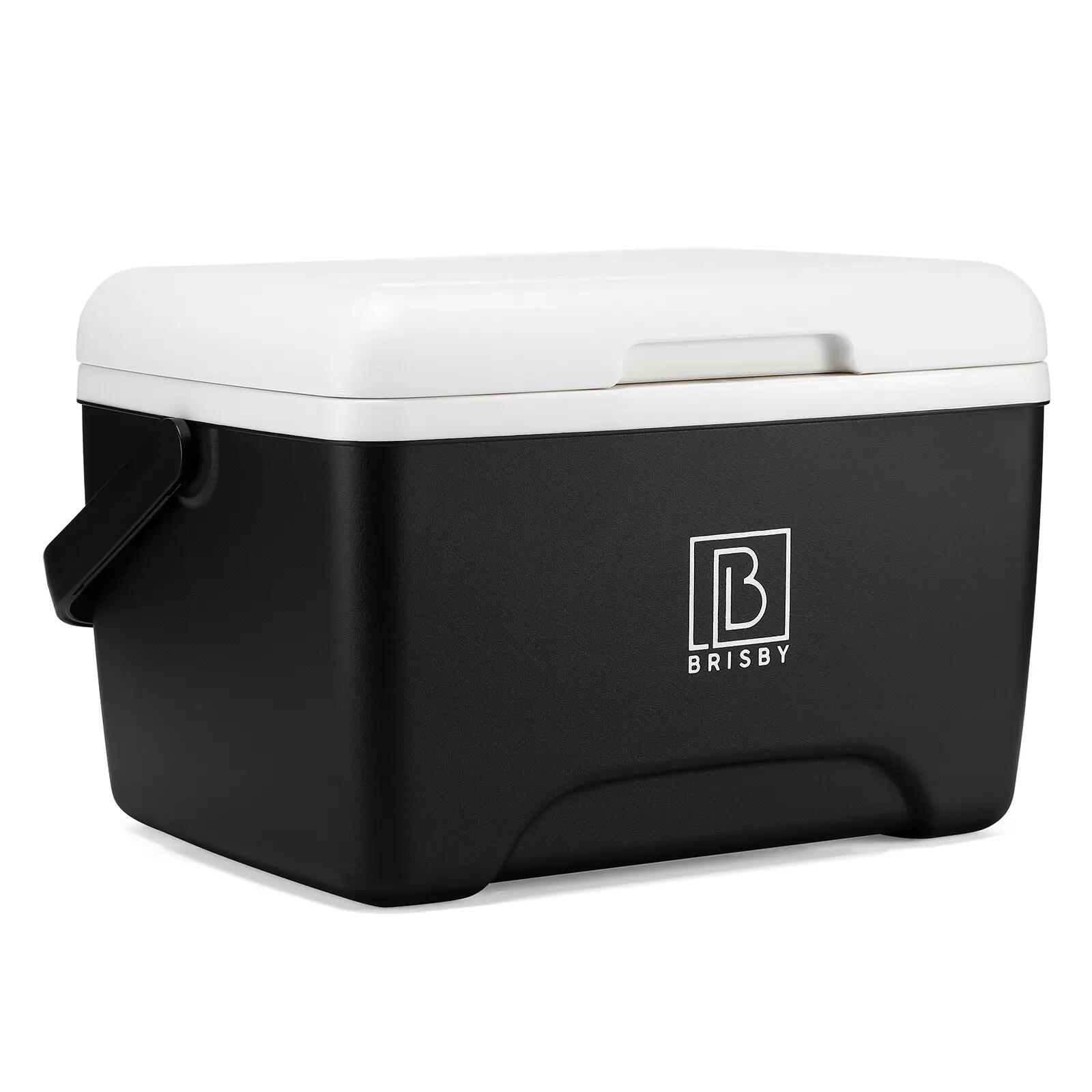 Koelbox Kamperen Thermosset 8L Incl. 2 Koelelementen En Thermosfles Zwart 6/7