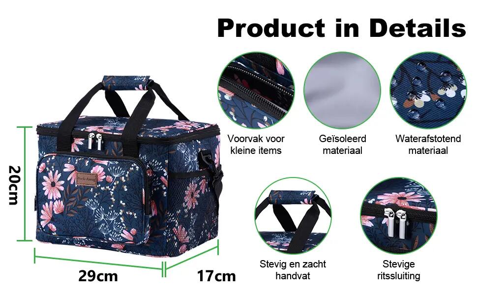 Koelbox Kamperen Fold Set 40L En 15L Incl. 8 Koelelementen Meerkleurig 7/7