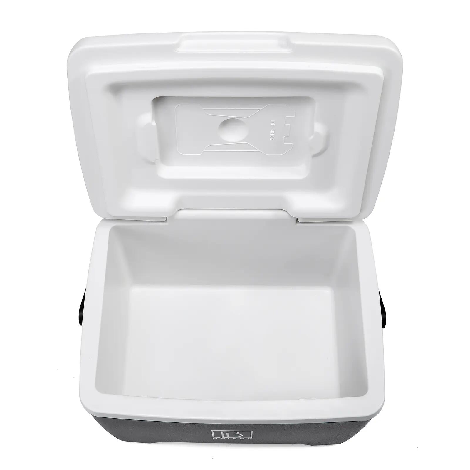 Koelbox Kamperen Thermosset 8L Incl. 2 Koelelementen En Thermosfles Zwart 5/7