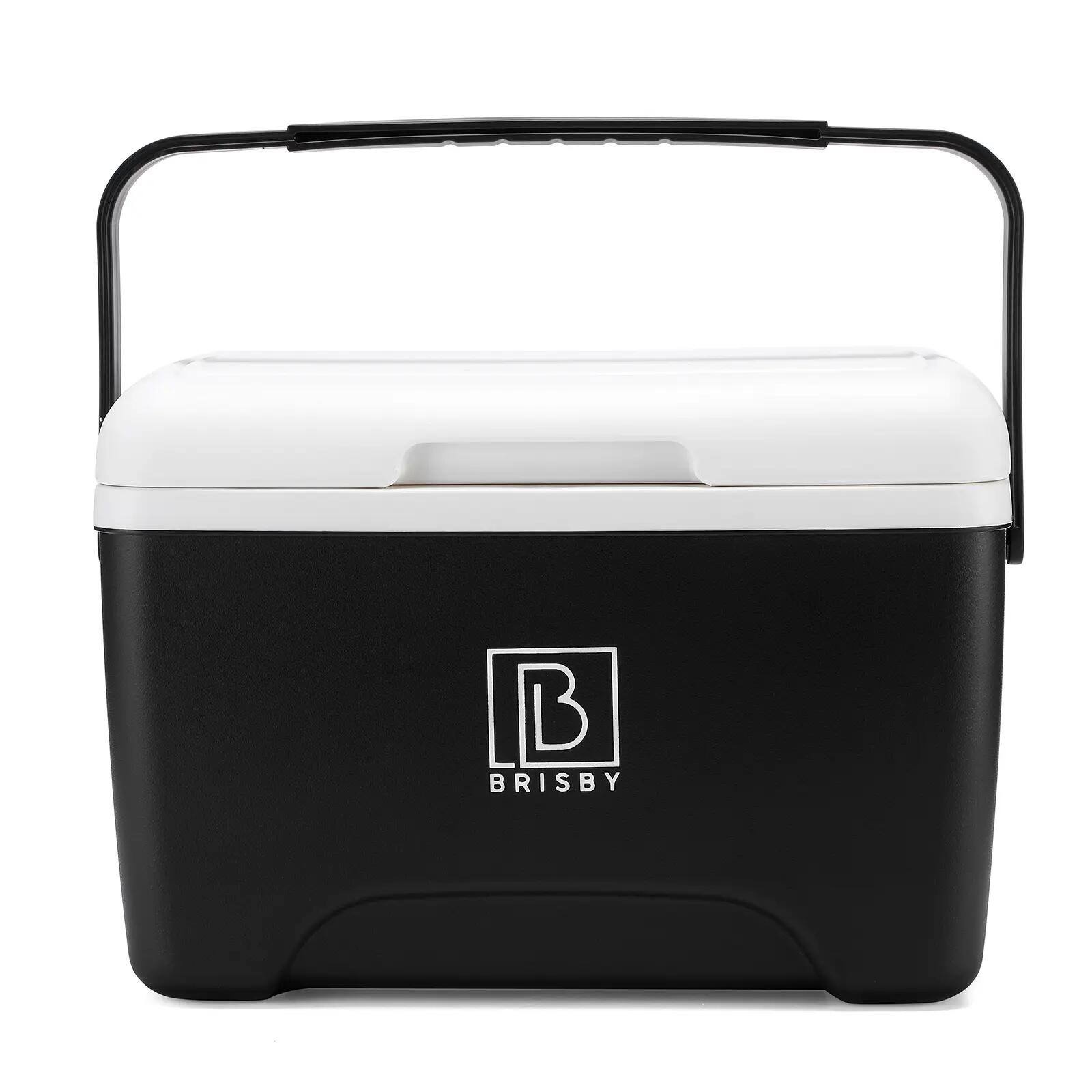 Koelbox Kamperen Thermosset 8L Incl. 2 Koelelementen En Thermosfles Zwart 4/7