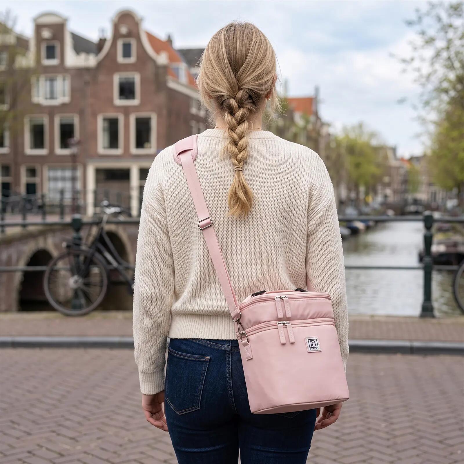 Lunchbox Outdoor Koeltas 12L 2 Geïsoleerde Vakken Incl. 2 Koelelementen Roze 5/7