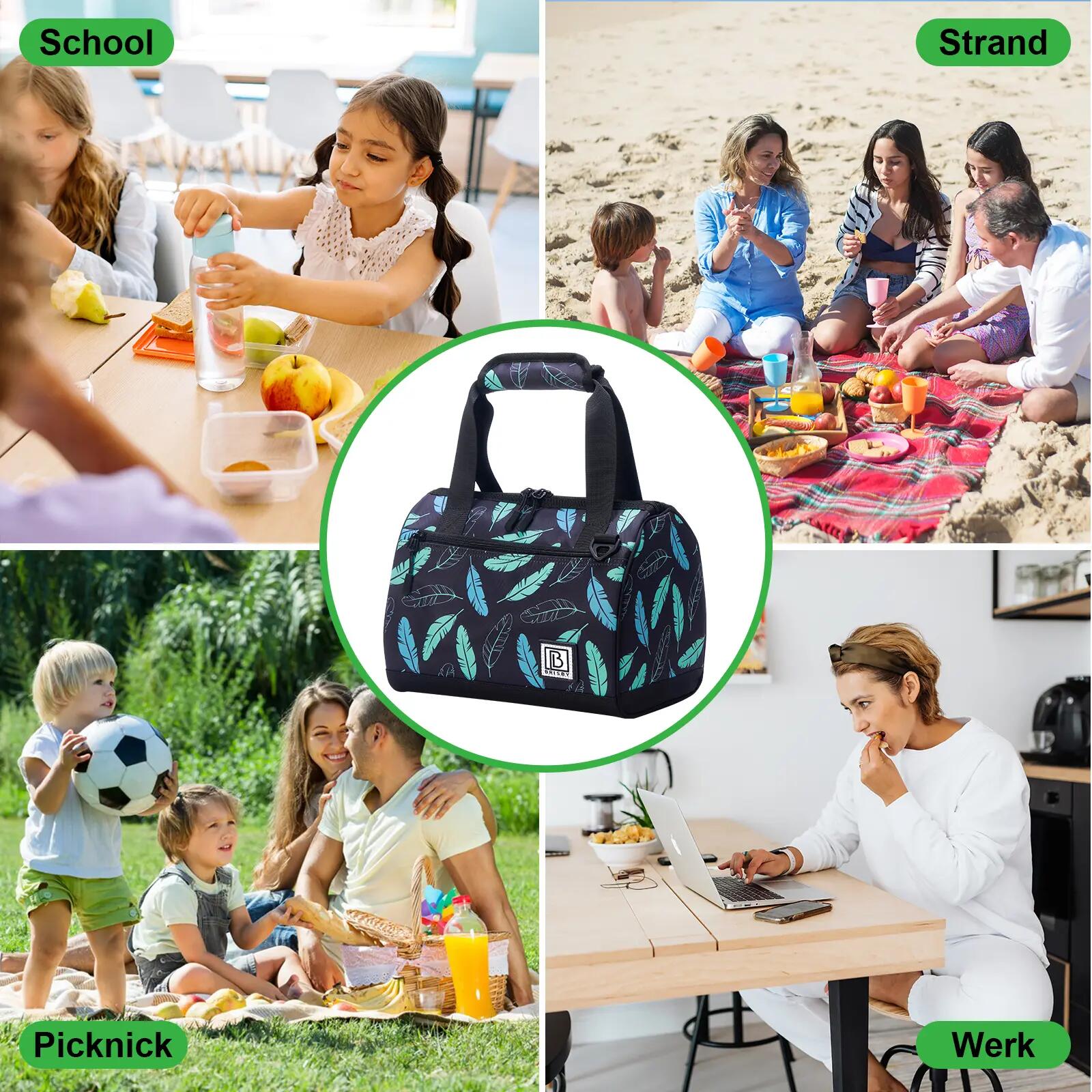 Lunchbox Outdoor Classic 10L 4-laags Geïsoleerd 2 Koelelementen Meerkleurig 6/7