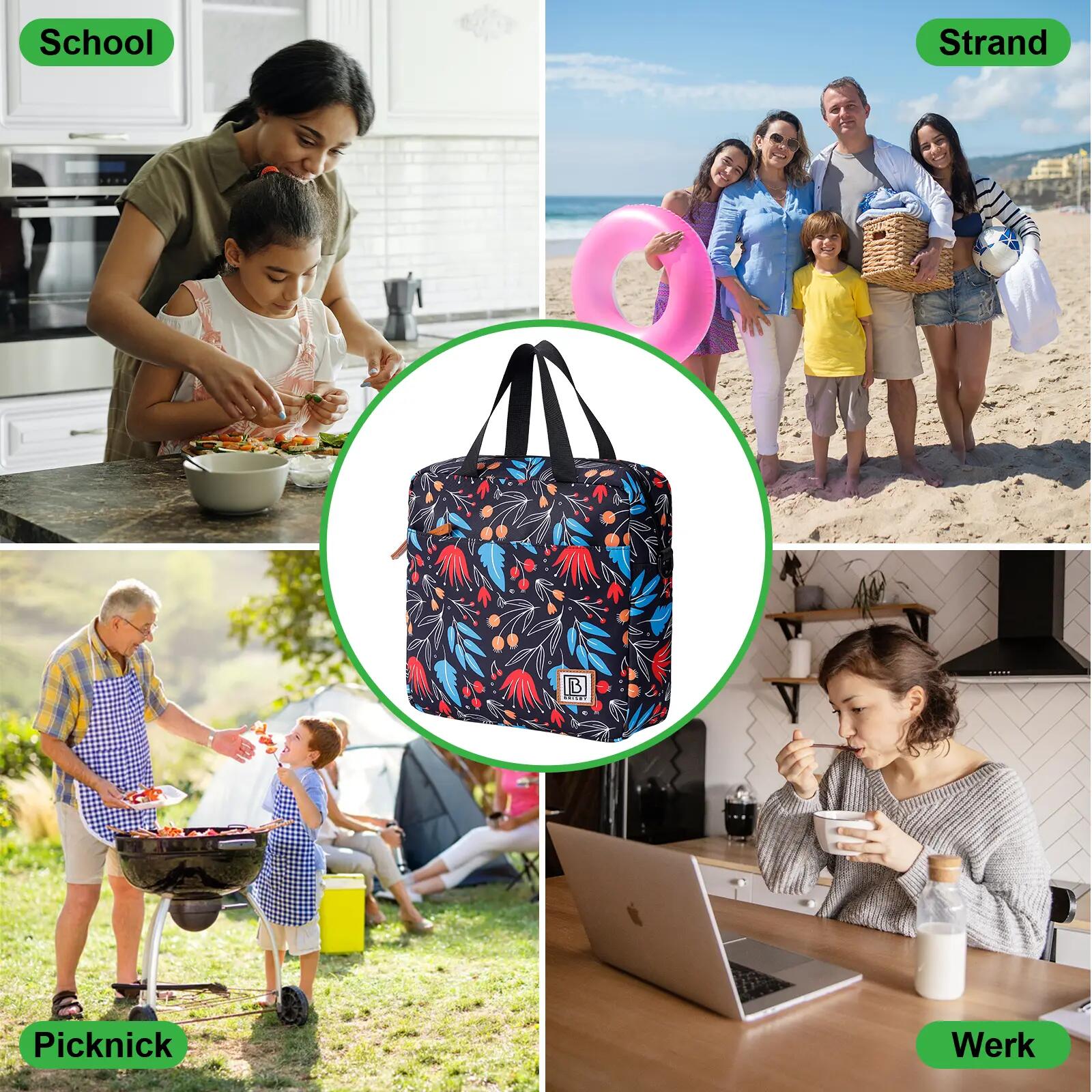 Lunchbox Outdoor Classic 7L Incl. 2 Koelelementen En Schouderband Meerkleurig 5/7