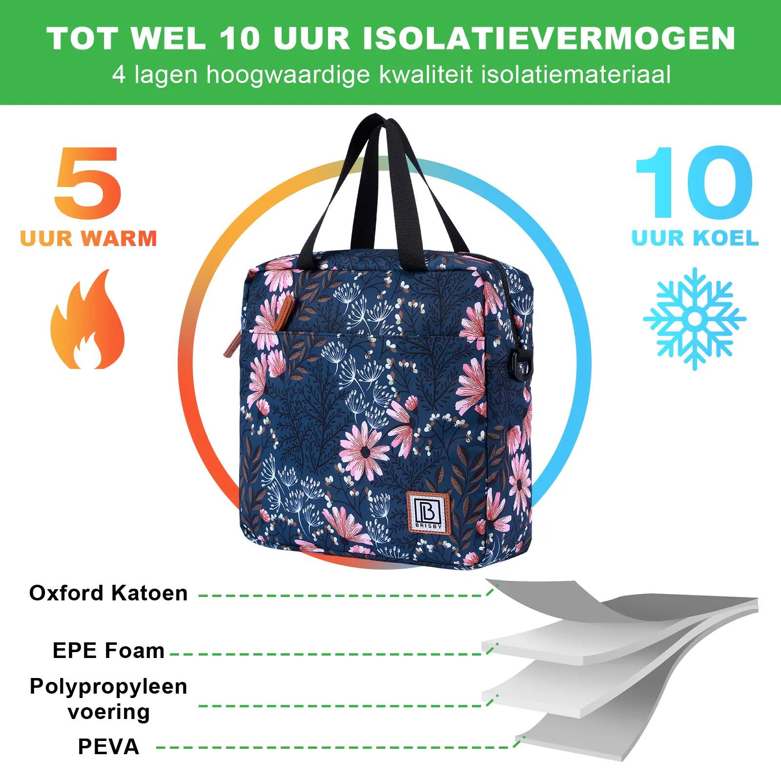 Lunchbox Outdoor Classic 7L Incl. 2 Koelelementen En Schouderband Meerkleurig 7/7