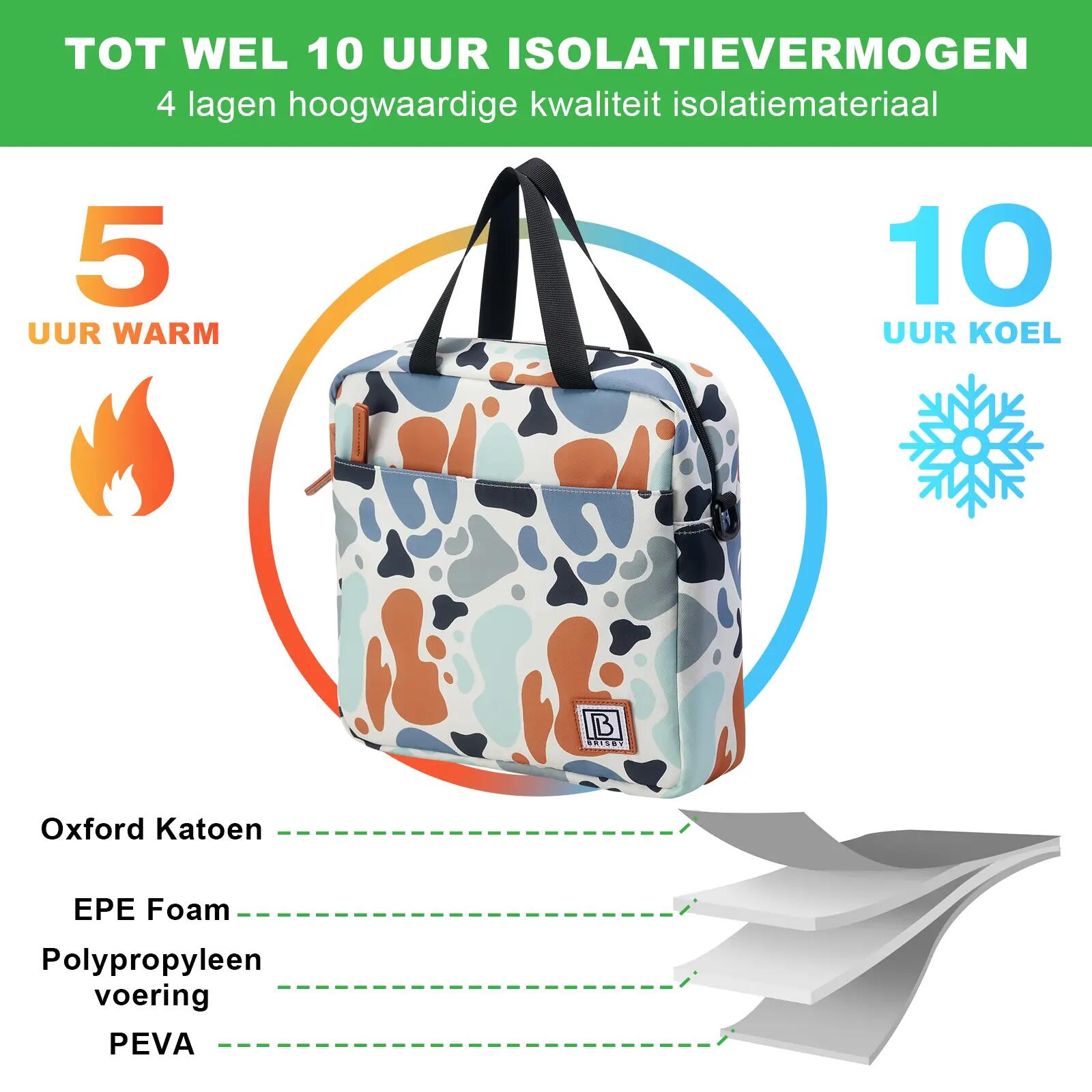 Lunchbox Outdoor Classic 7L Incl. 2 Koelelementen En Schouderband Meerkleurig 2/7