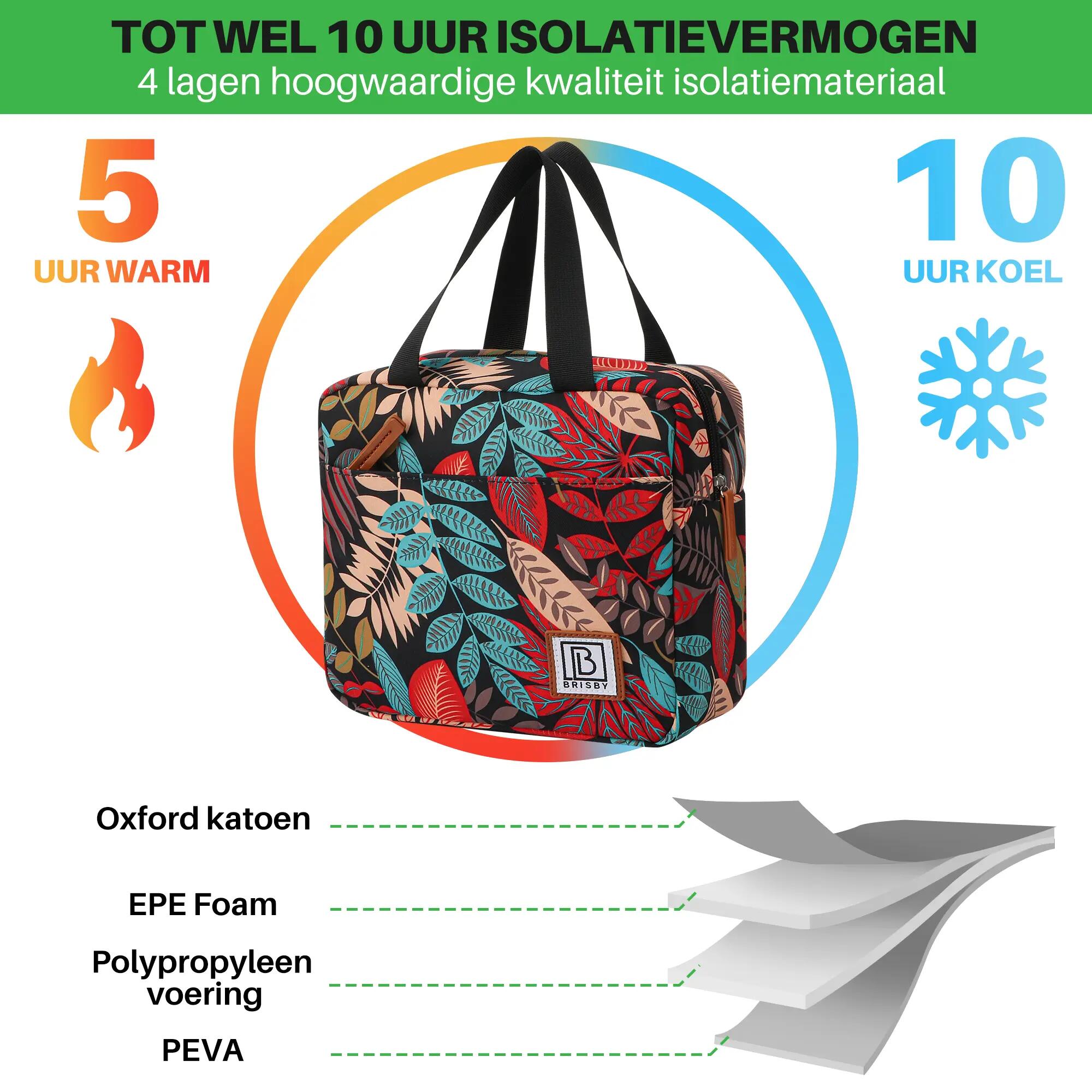 Lunchbox Outdoor Classic 4L 4-laags Geïsoleerd Incl. Koelelement Meerkleurig 6/7