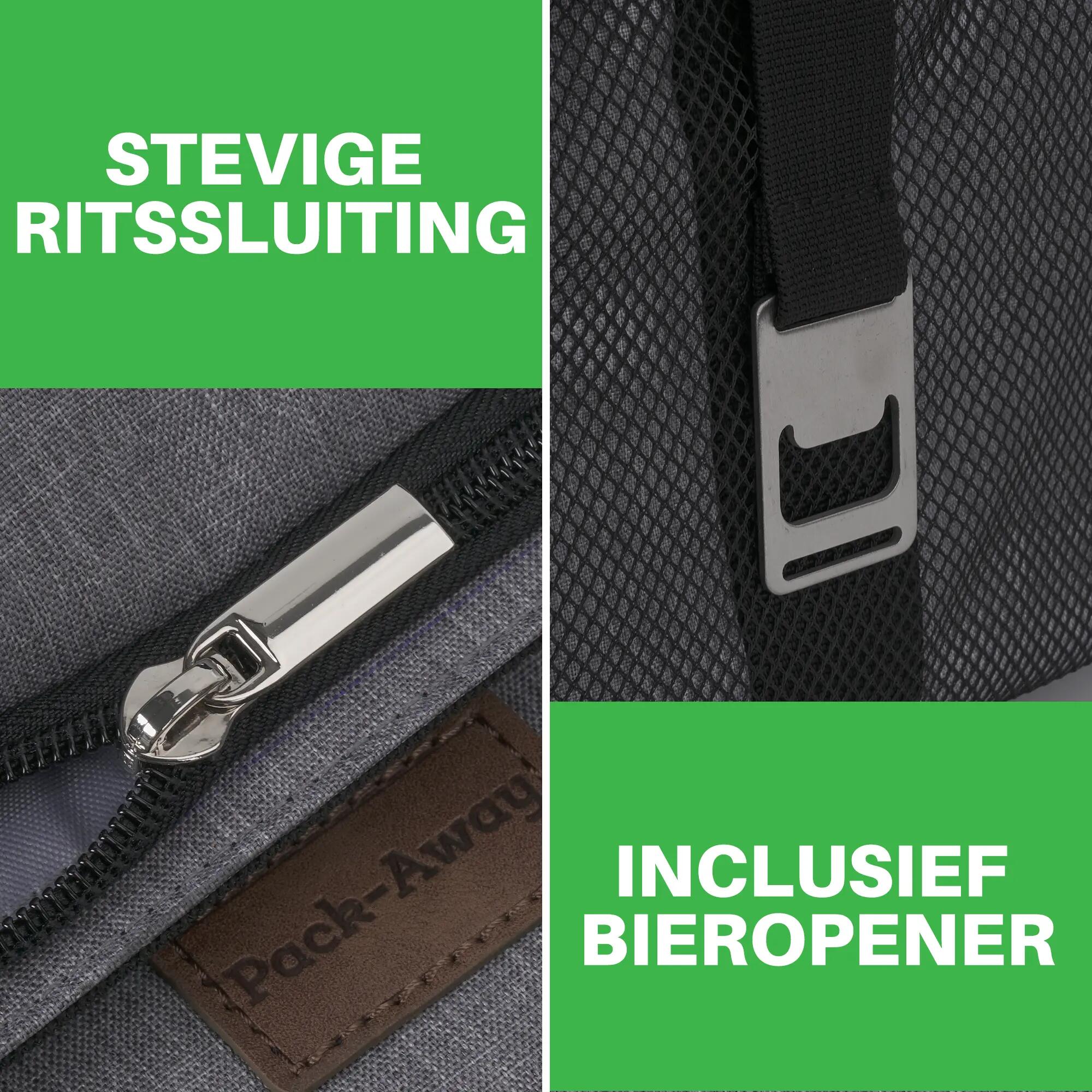 Koelbox Kamperen Divider 30L Vakverdeler Opvouwbaar Incl. 4 Koelelementen Grijs 6/7