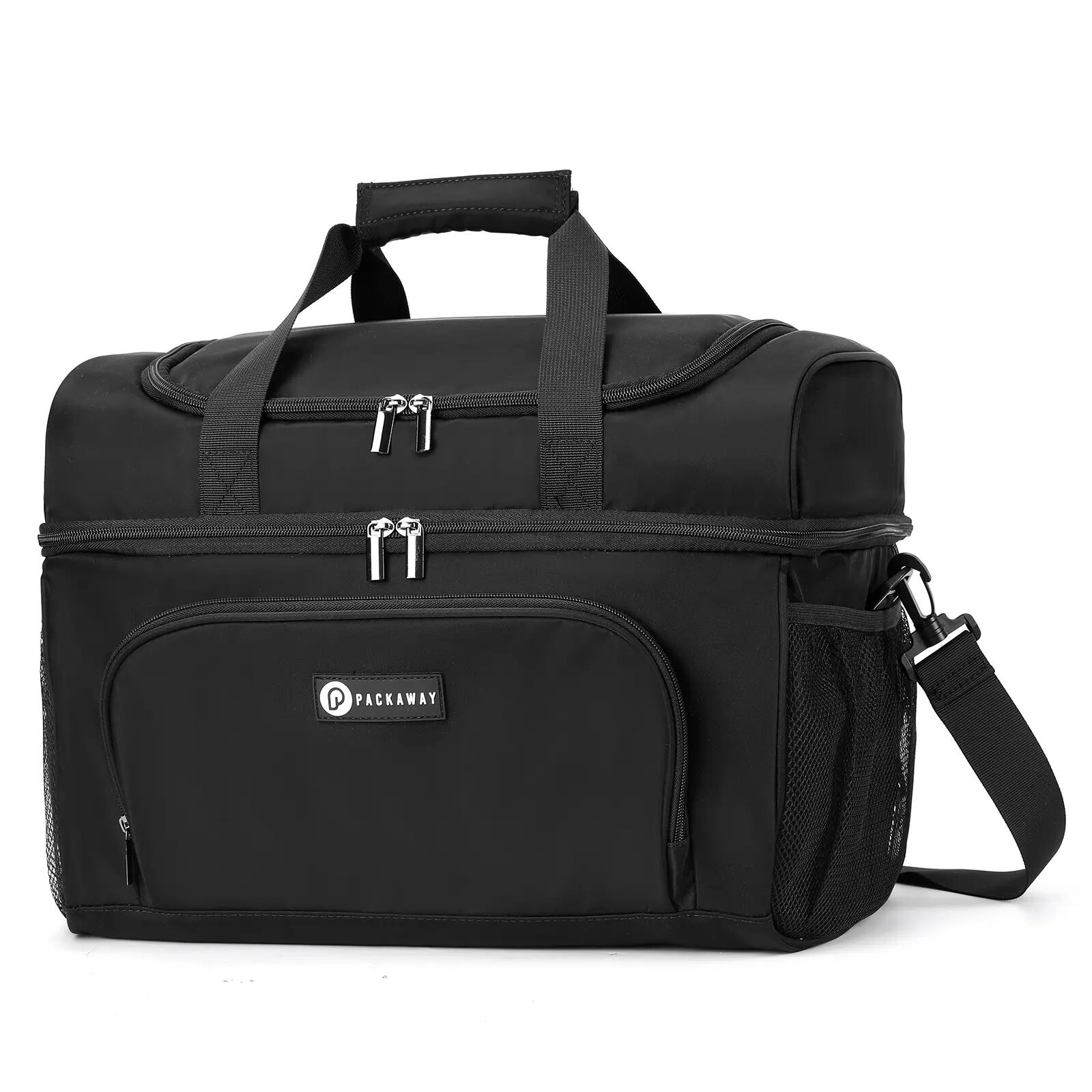 Koelbox Kamperen Duo 20L 2 Geïsoleerde Vakken Incl. 3 Koelelementen Zwart 2/7