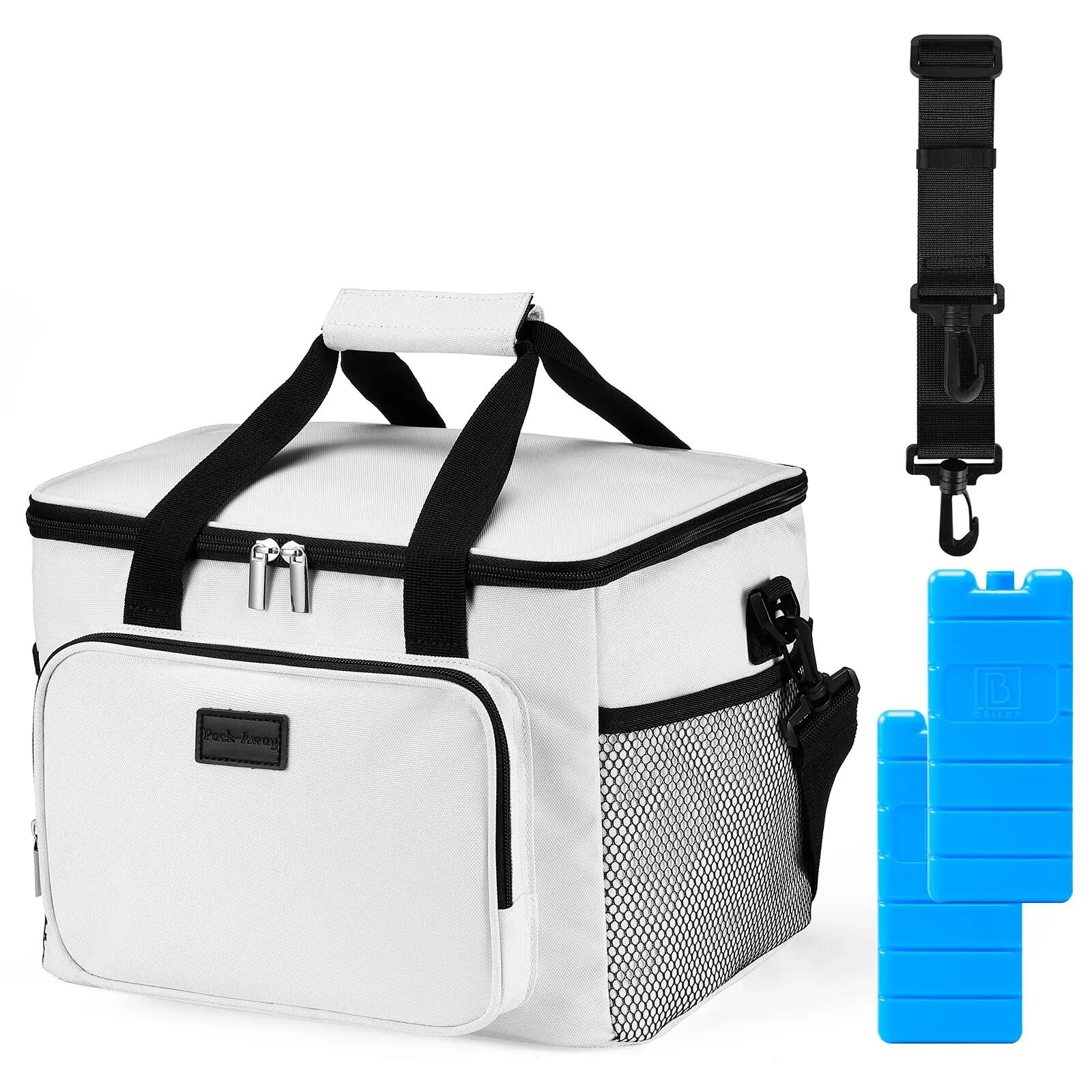Koelbox Kamperen Fold Set 40L En 15L Incl. 8 Koelelementen Wit 2/7