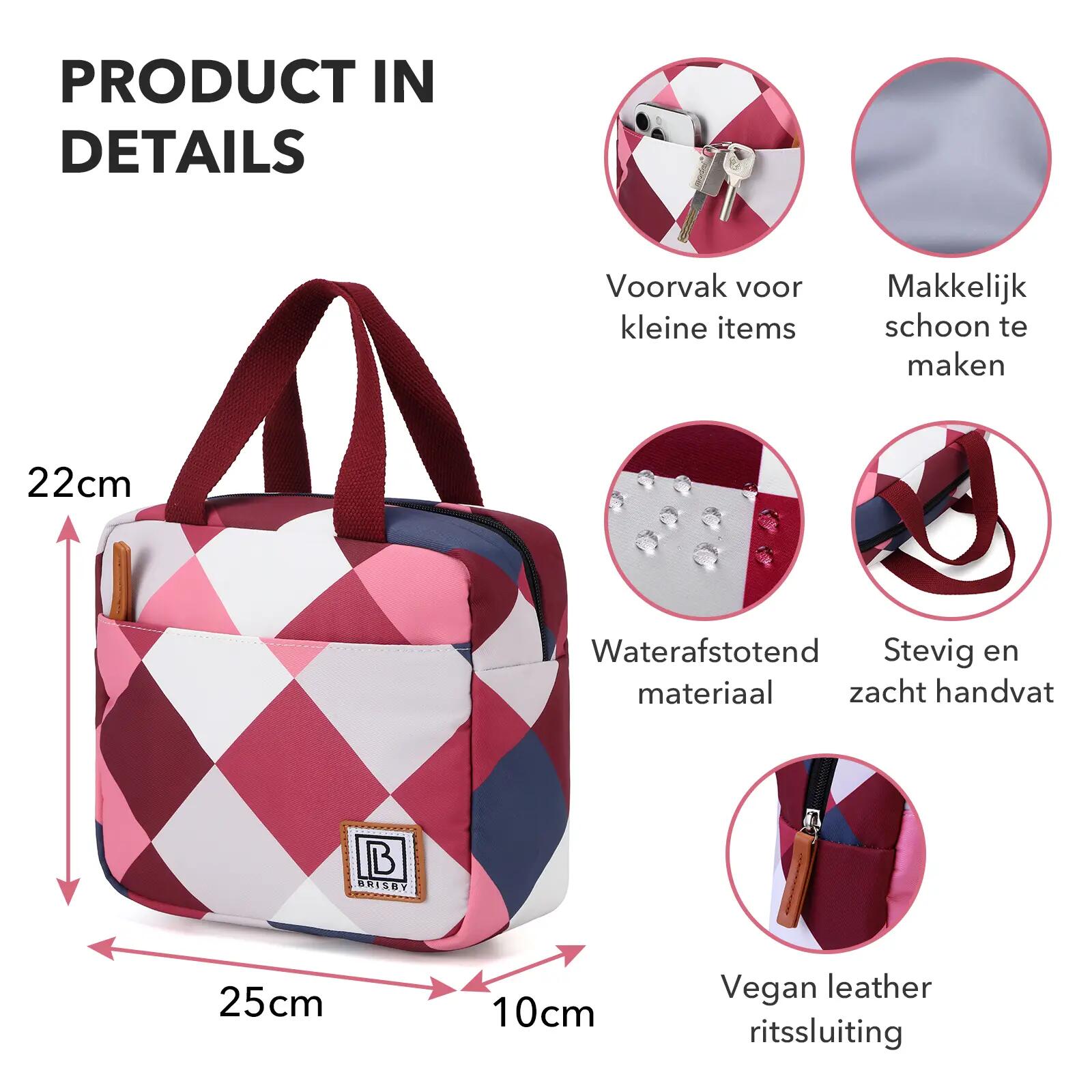 Lunchbox Outdoor Classic 4L 4-laags Geïsoleerd Incl. Koelelement Roze 7/7