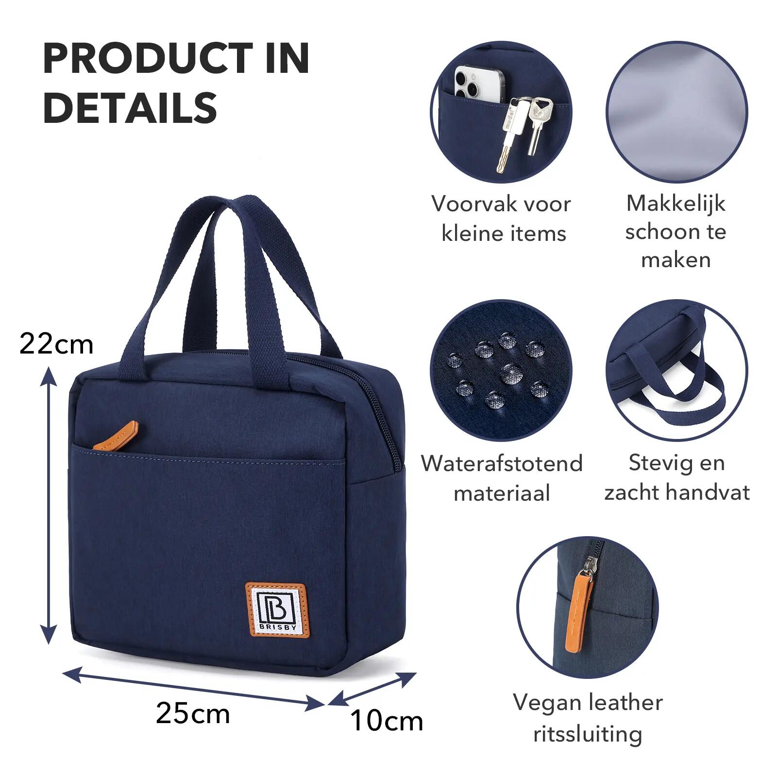 Lunchbox Outdoor Classic 4L 4-laags Geïsoleerd Incl. Koelelement Blauw 5/7