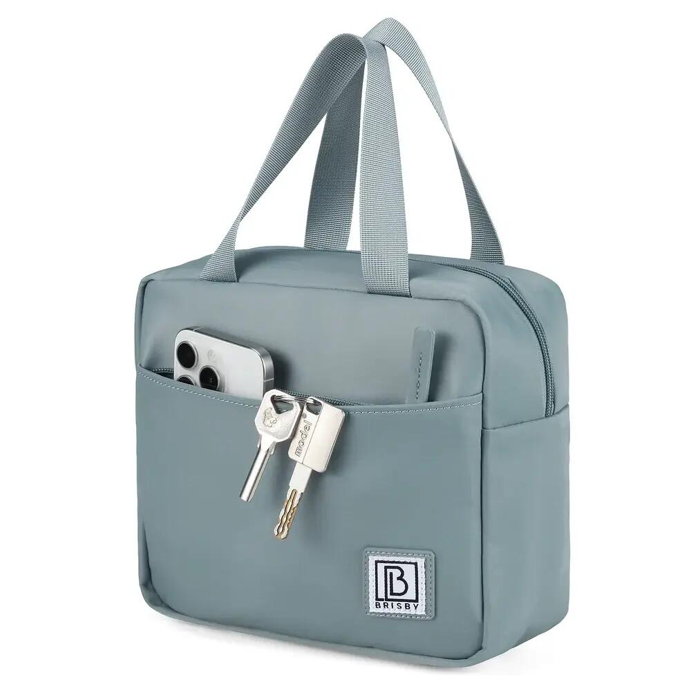 Lunchbox Outdoor Classic 4L 4-laags Geïsoleerd Incl. Koelelement Grijsblauw 2/4