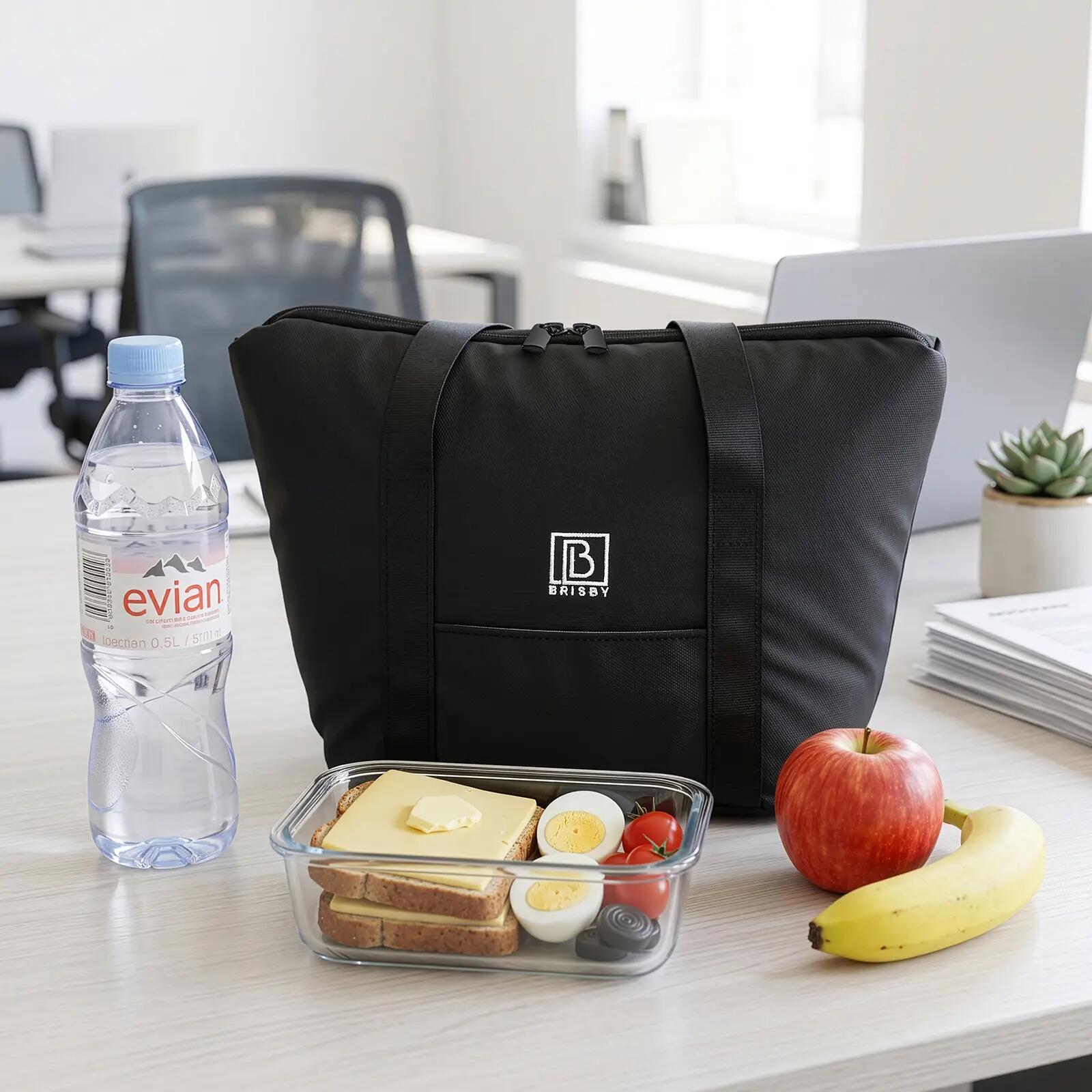 Lunchbox Outdoor Koeltas 6L Geïsoleerd Incl. 2 Koelelementen Voorvak Zwart 6/7