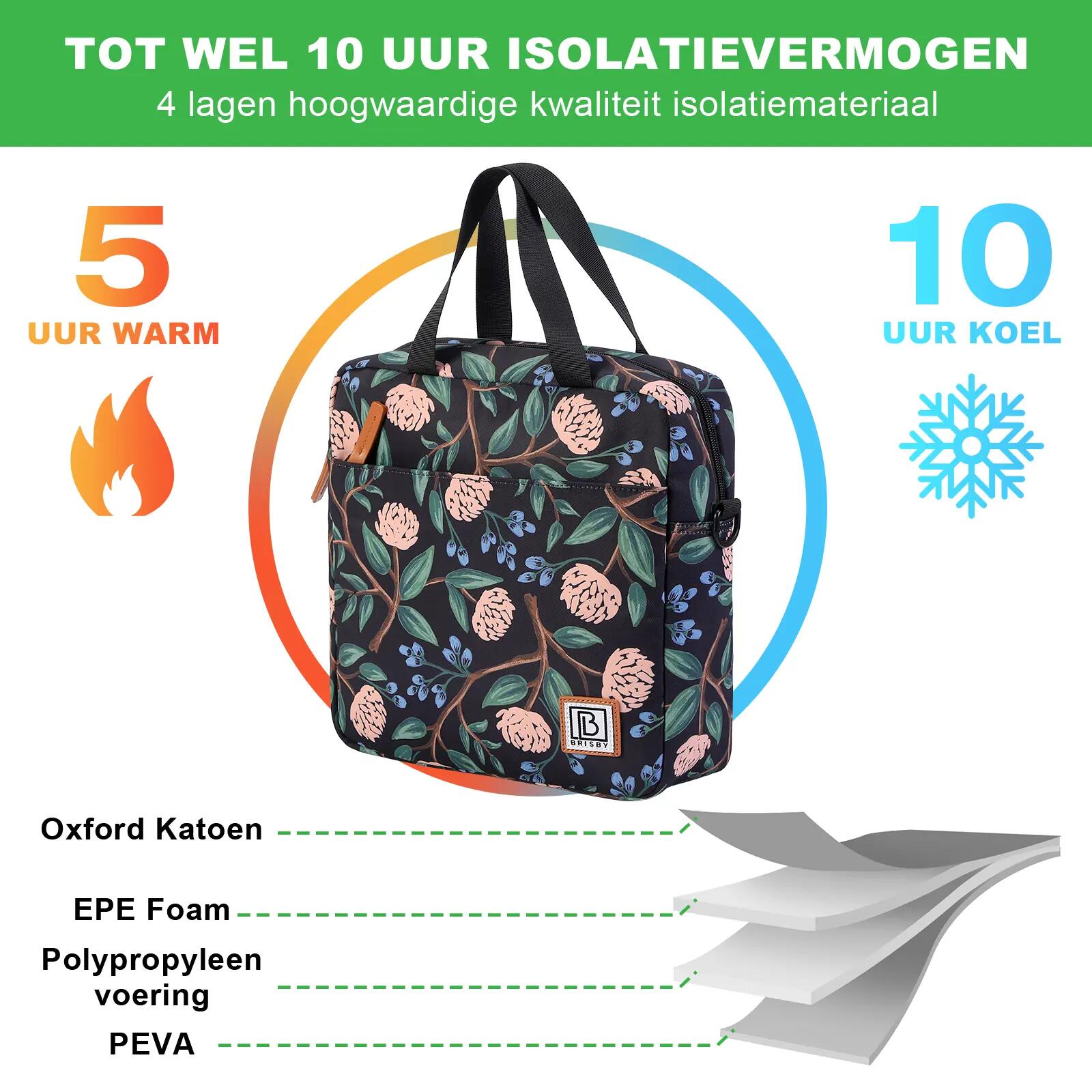 Lunchbox Outdoor Classic 7L Incl. 2 Koelelementen En Schouderband Meerkleurig 7/7