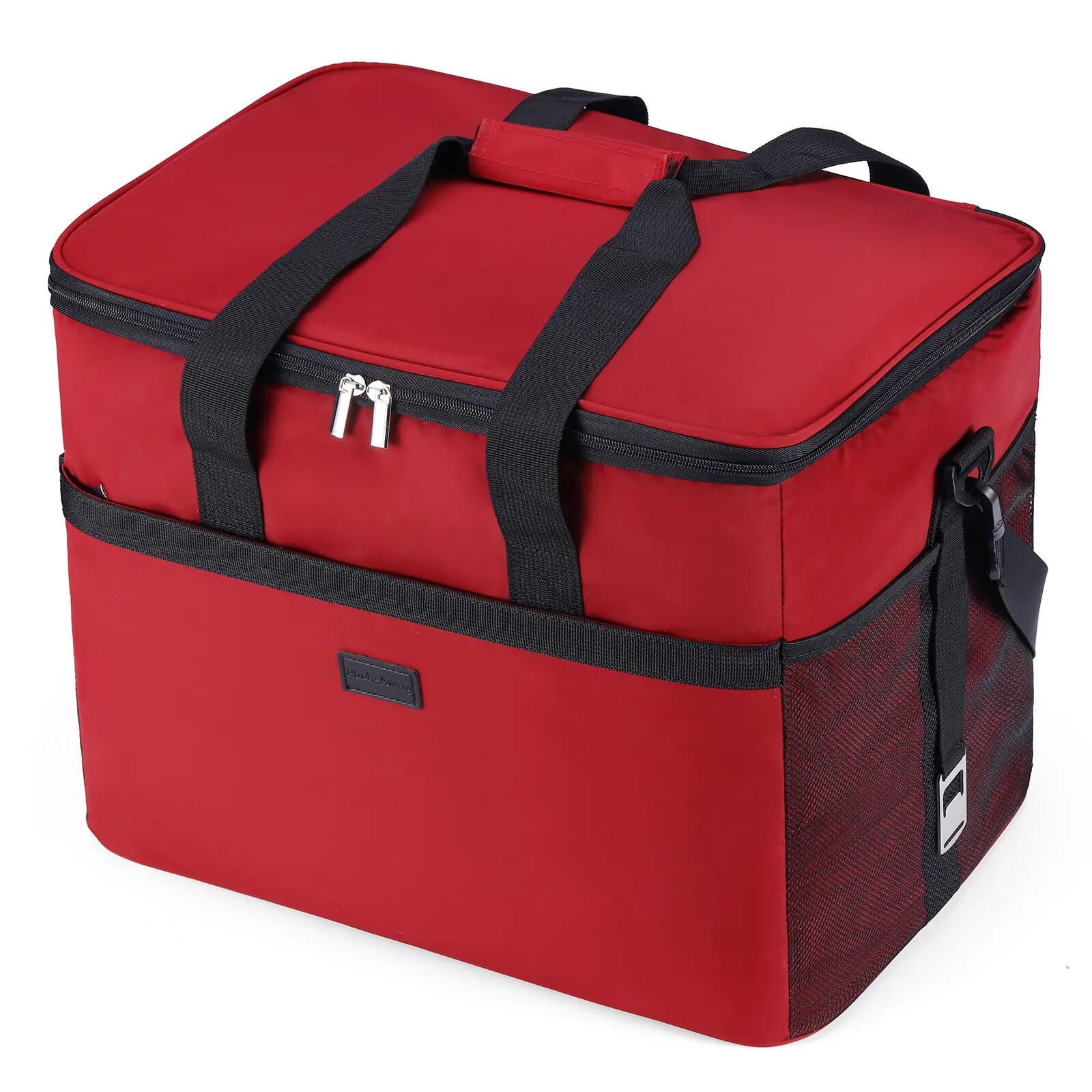 Koelbox Kamperen Fold 40L Opvouwbaar Incl. 6 Koelelementen Rood 6/7