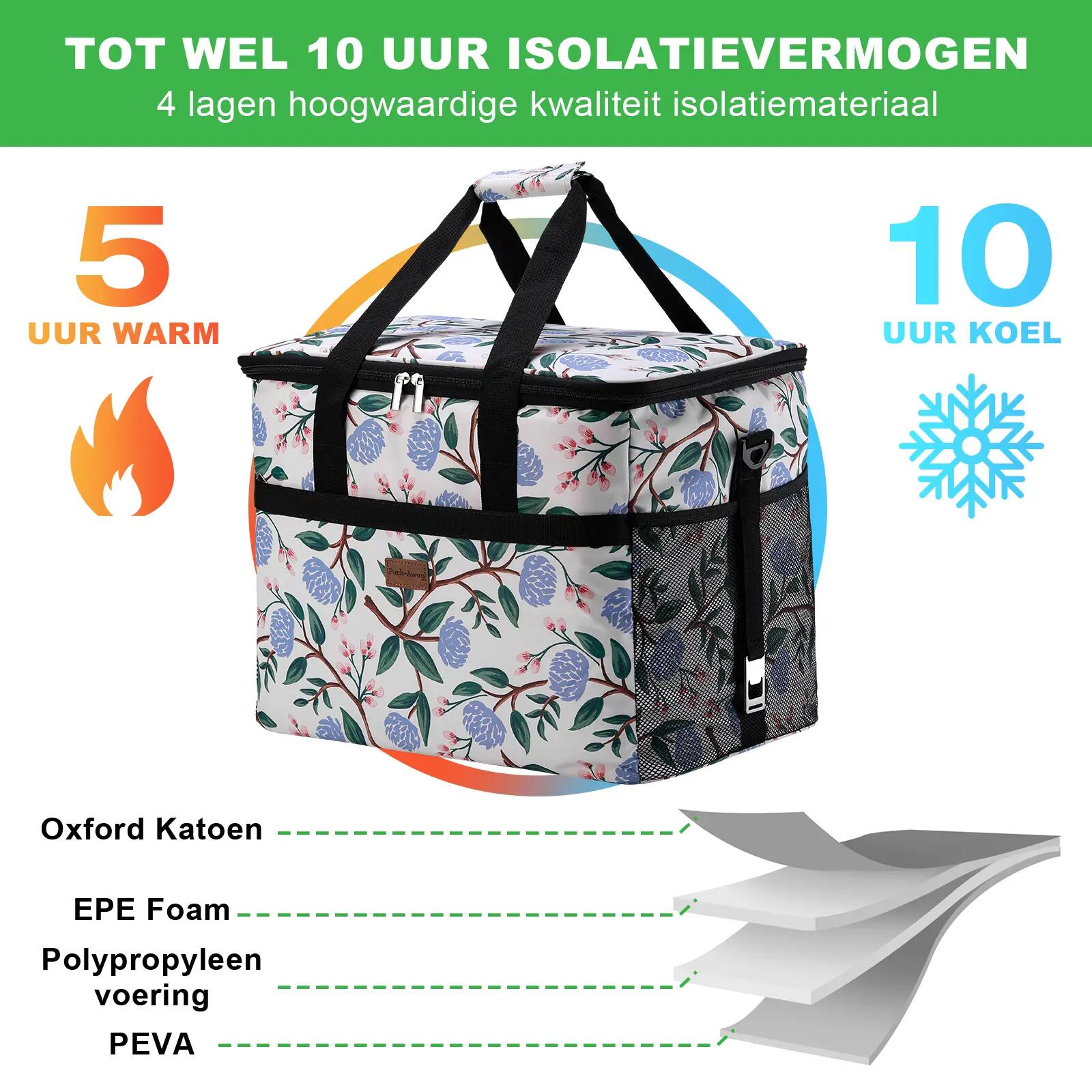 Koelbox Kamperen Fold Set 40L En 15L Incl. 8 Koelelementen Meerkleurig 3/7