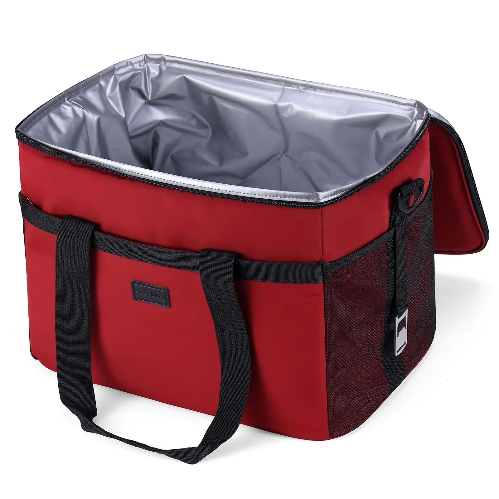 Koelbox Kamperen Fold 30L Opvouwbaar Incl. 4 Koelelementen Rood 2/7