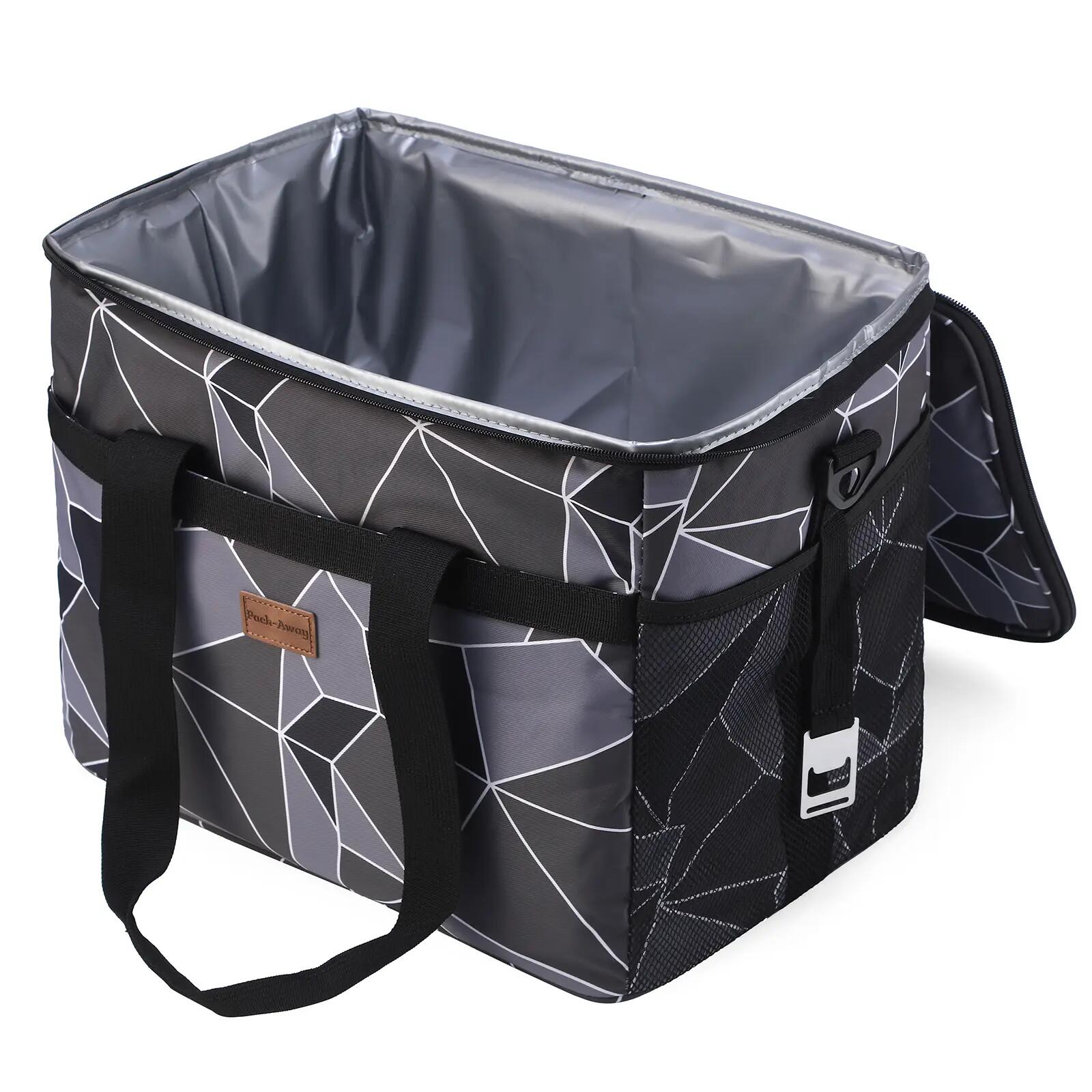 Koelbox Kamperen Fold 30L Opvouwbaar Incl. 4 Koelelementen Grijs 4/7