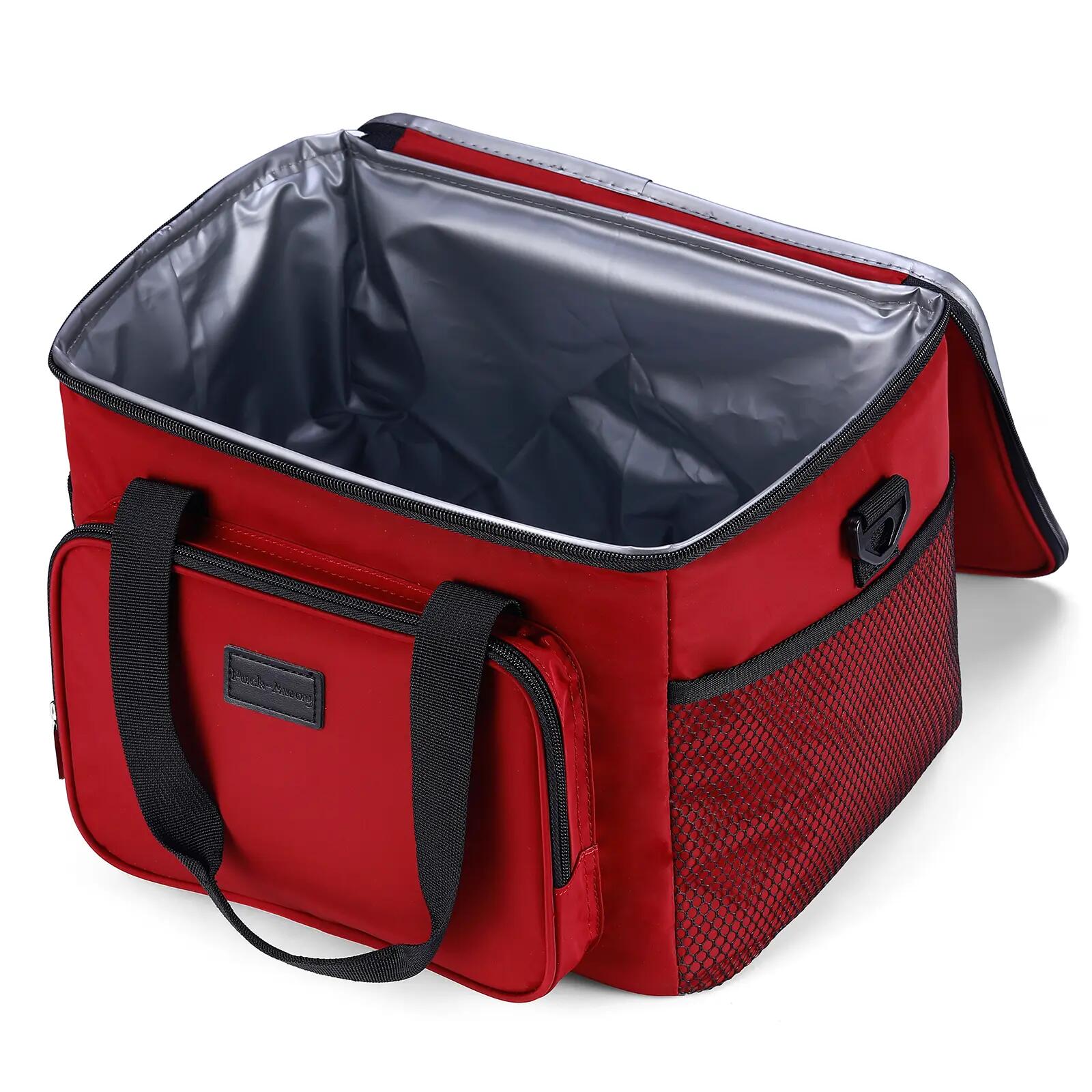 Koelbox Kamperen Fold 15L Opvouwbaar Incl. 2 Koelelementen Rood 2/7