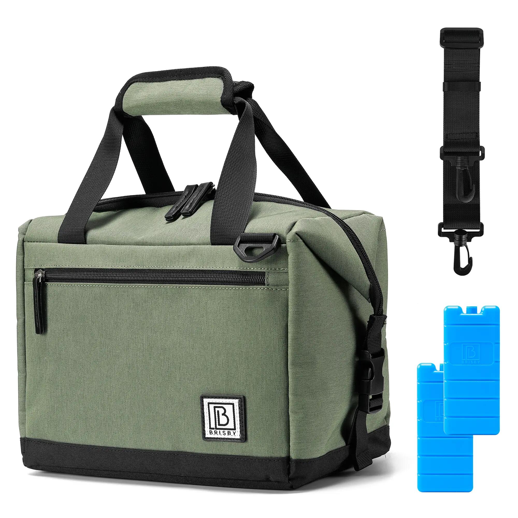 Lunchbox Outdoor Classic 12L Uitvouwbaar Set Met 2 Thermosbekers Groen 2/7