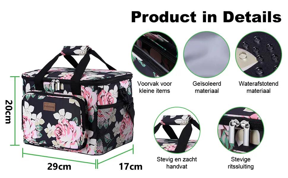Koelbox Kamperen Fold Set 40L En 15L Incl. 8 Koelelementen Meerkleurig 3/7