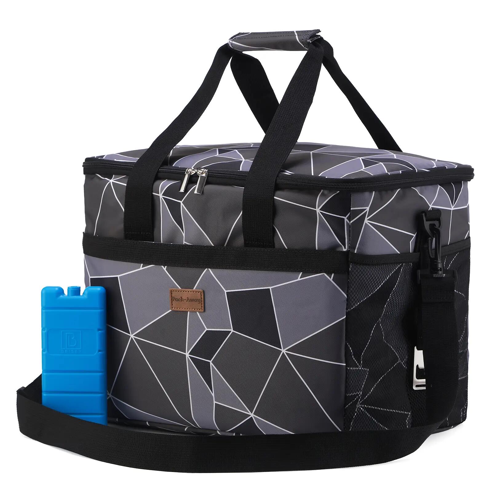 Koelbox Kamperen Fold 30L Opvouwbaar Incl. 4 Koelelementen Grijs 2/7