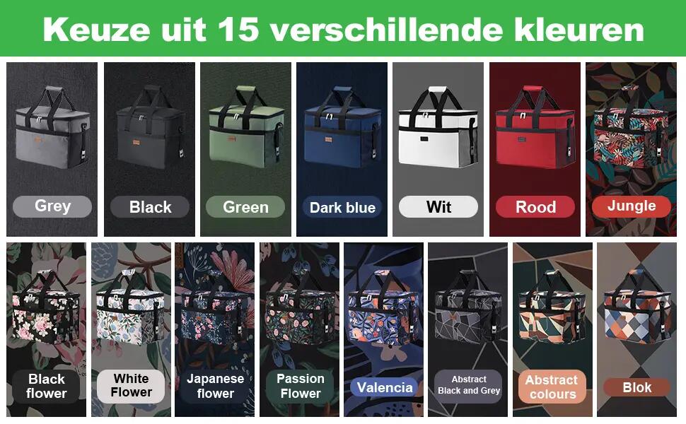 Koelbox Kamperen Fold 30L Opvouwbaar Incl. 4 Koelelementen Wit 7/7