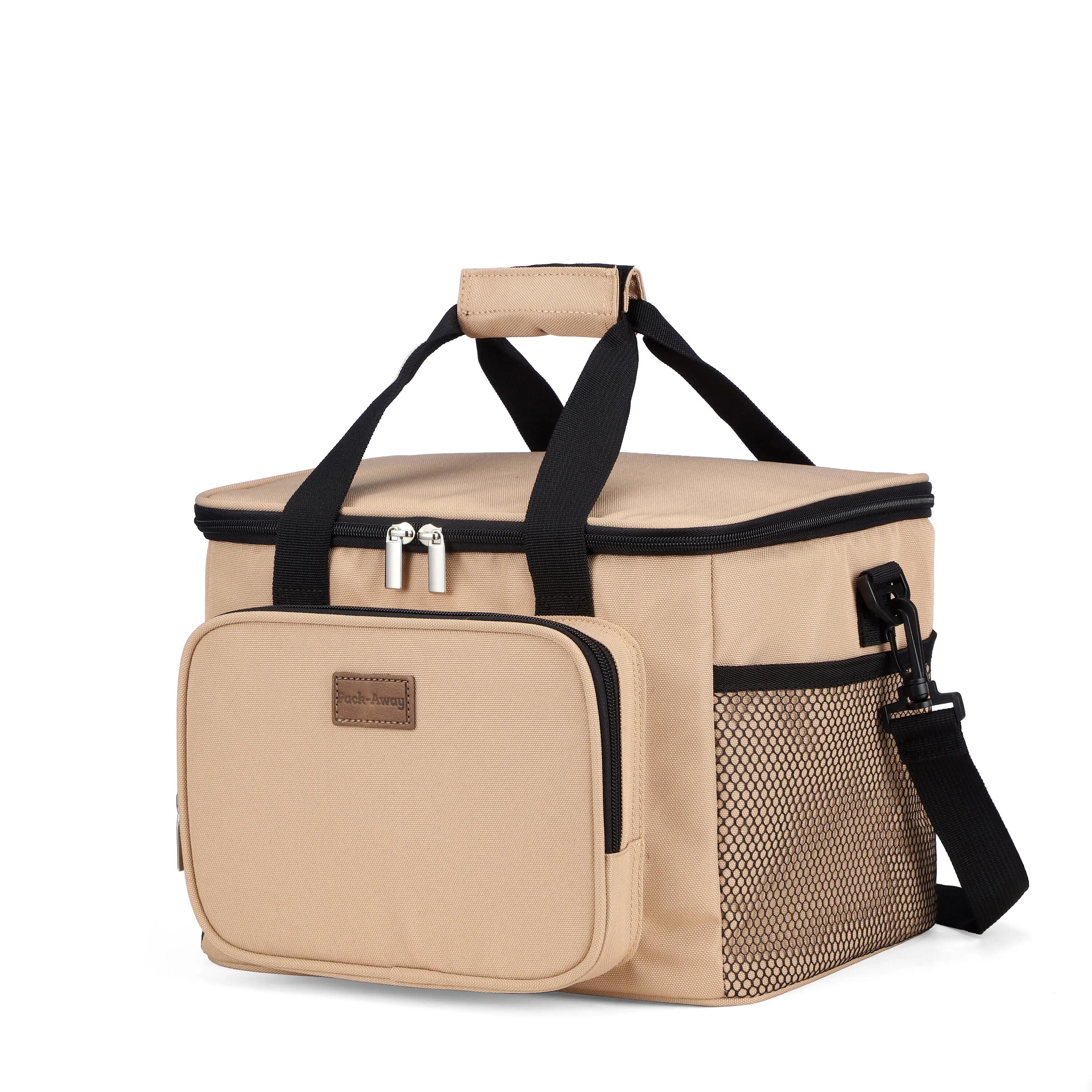 Koelbox Kamperen Fold 15L Opvouwbaar Incl. 2 Koelelementen Beige 4/7
