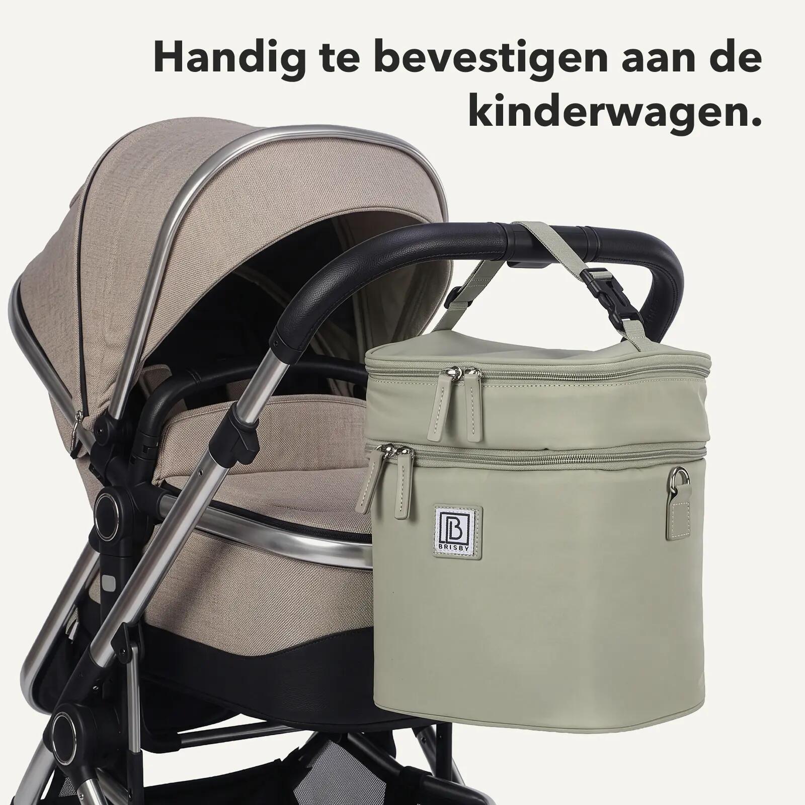 Thermische box Outdoor Dames Kolftas 12L 2 Vakken Kinderwagenriemen Groen 7/7
