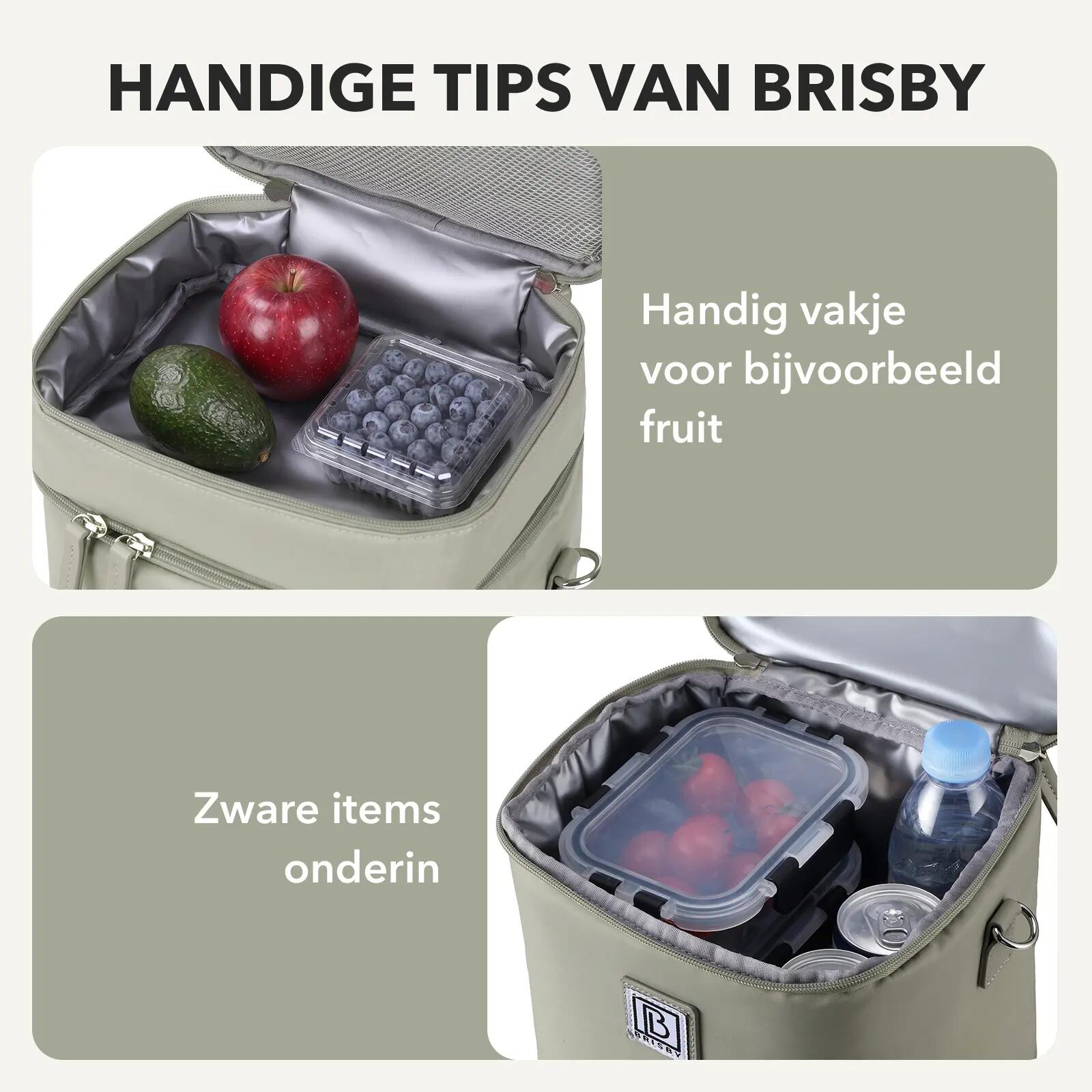 Thermische box Outdoor Dames Kolftas 12L 2 Vakken Kinderwagenriemen Groen 6/7