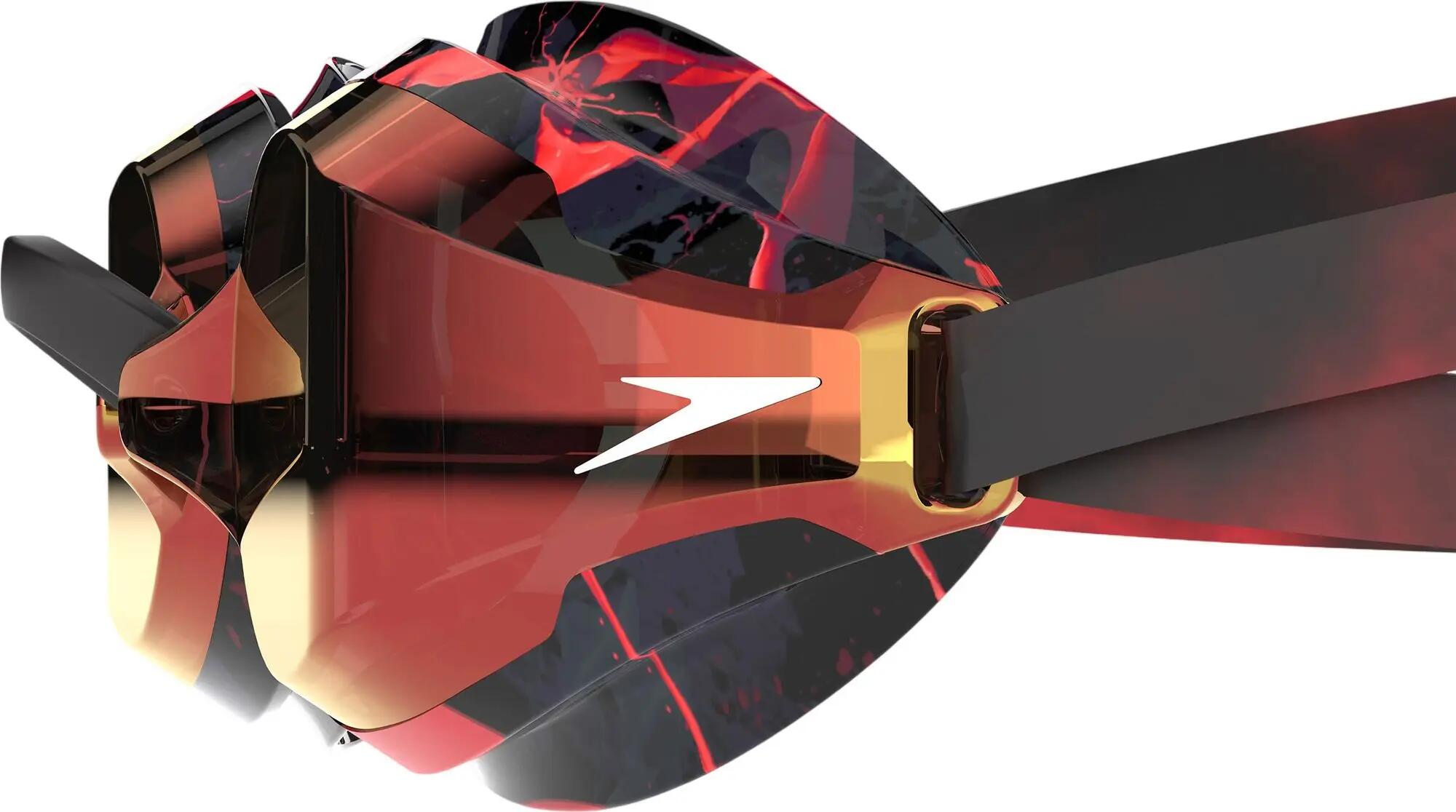 Lunettes de Natation Speedo Fastskin Speed Socket 2.0 Mirror LTD Noir/Rouge 4/7