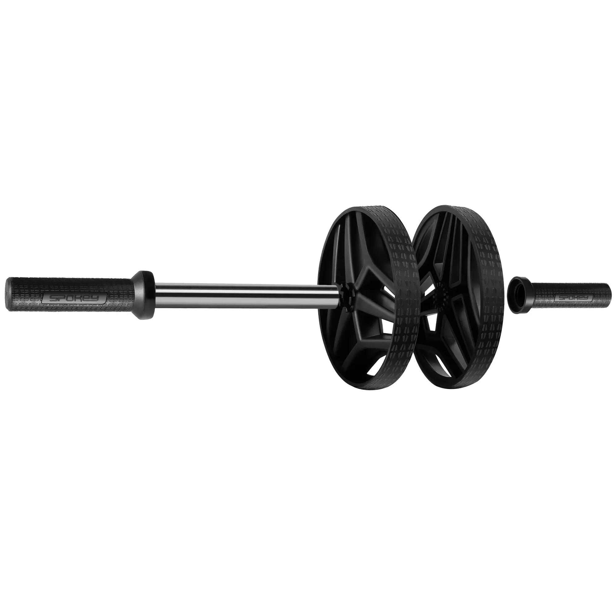 Kółko podwójne do brzuszków Ab wheel wałek do ćwiczeń Spokey Tween 8/8