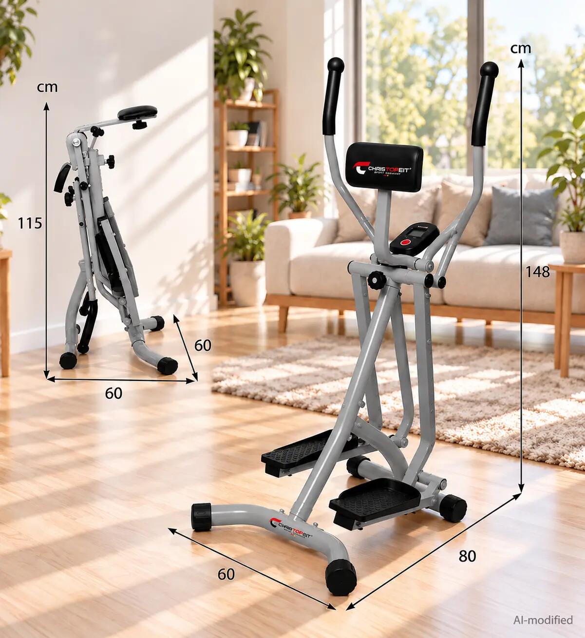 Bicicleta eliptica Crosstrainer, Christopeit 6/6