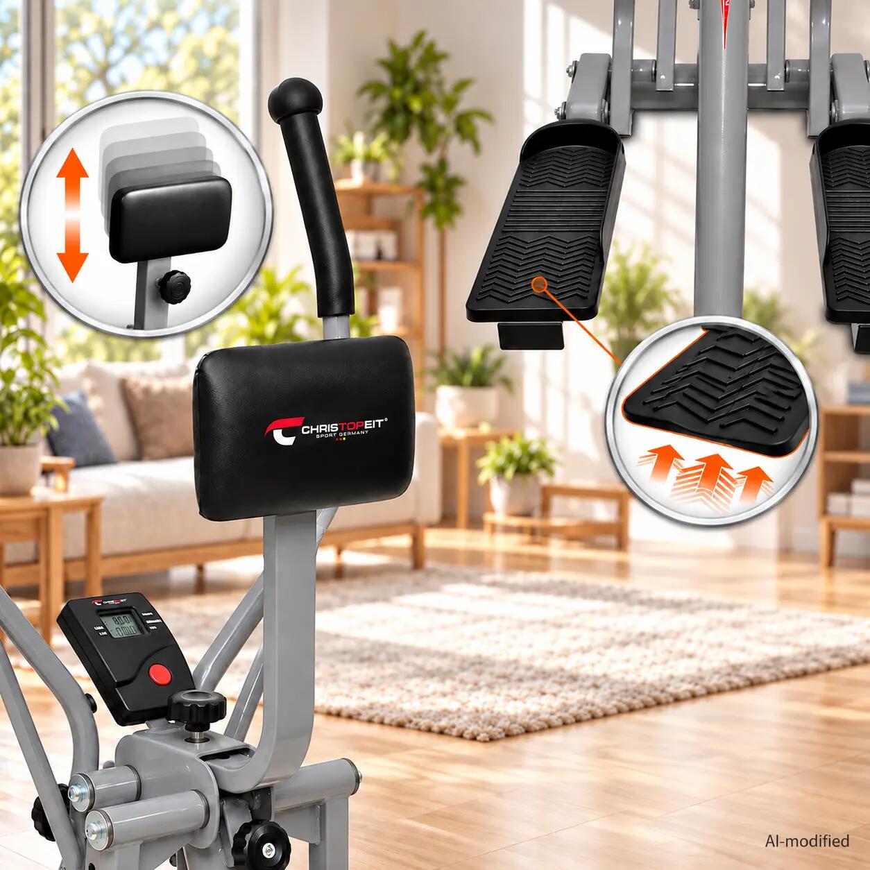 Bicicleta eliptica Crosstrainer, Christopeit 3/6