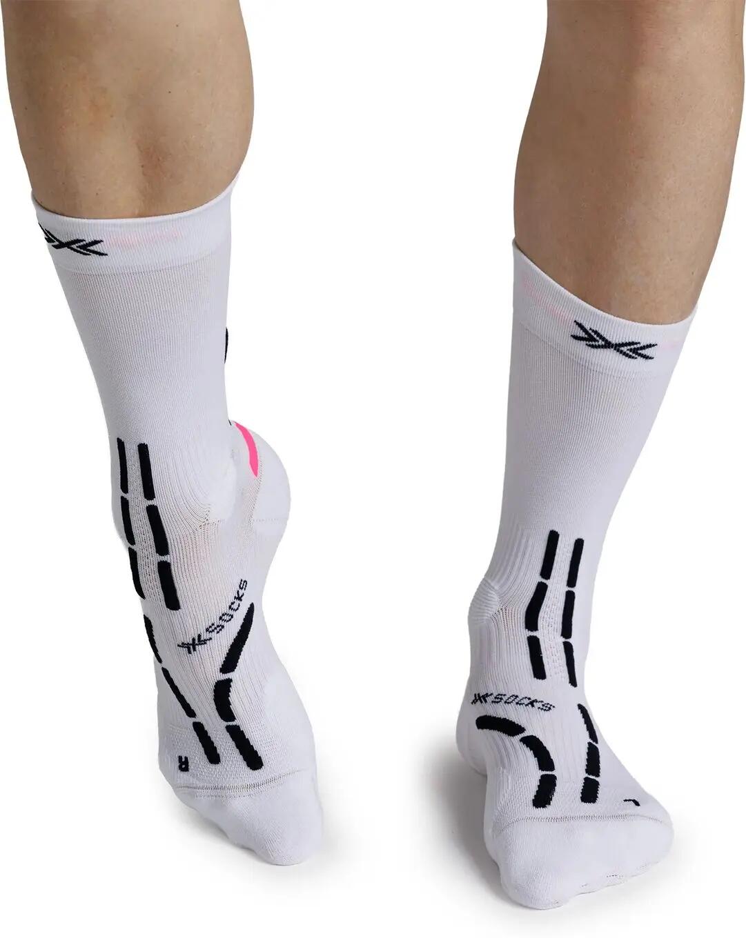 Chaussettes X-Socks Trail Anatomix Crew Blanc/Noir 3/7