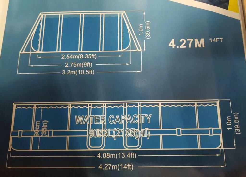 Avenli Frame medenceszett ovális barna rattan hatású 427x275x100 cm. 9/9