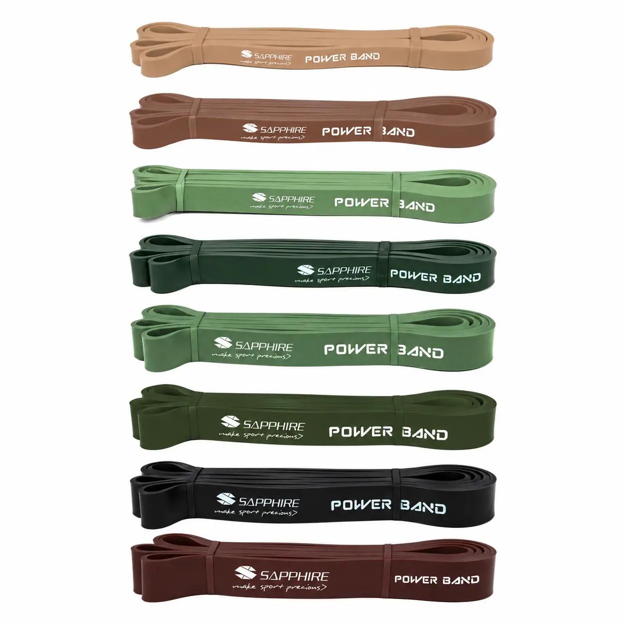 Zestaw gum treningowych Sapphire SG-2080 Power Band - 8 sztuk o różnym oporze 2/14