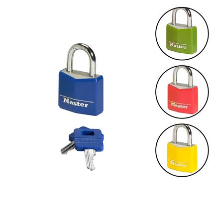 Cadenas aluminium vinyle, Couleur, 30x52x16 mm
